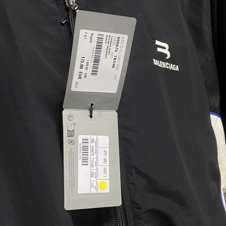 Balenciaga Balenciaga Black and White Logo Jacket by Balenciaga-2506 Size US XXS / EU 40 - 7 Thumbnail
