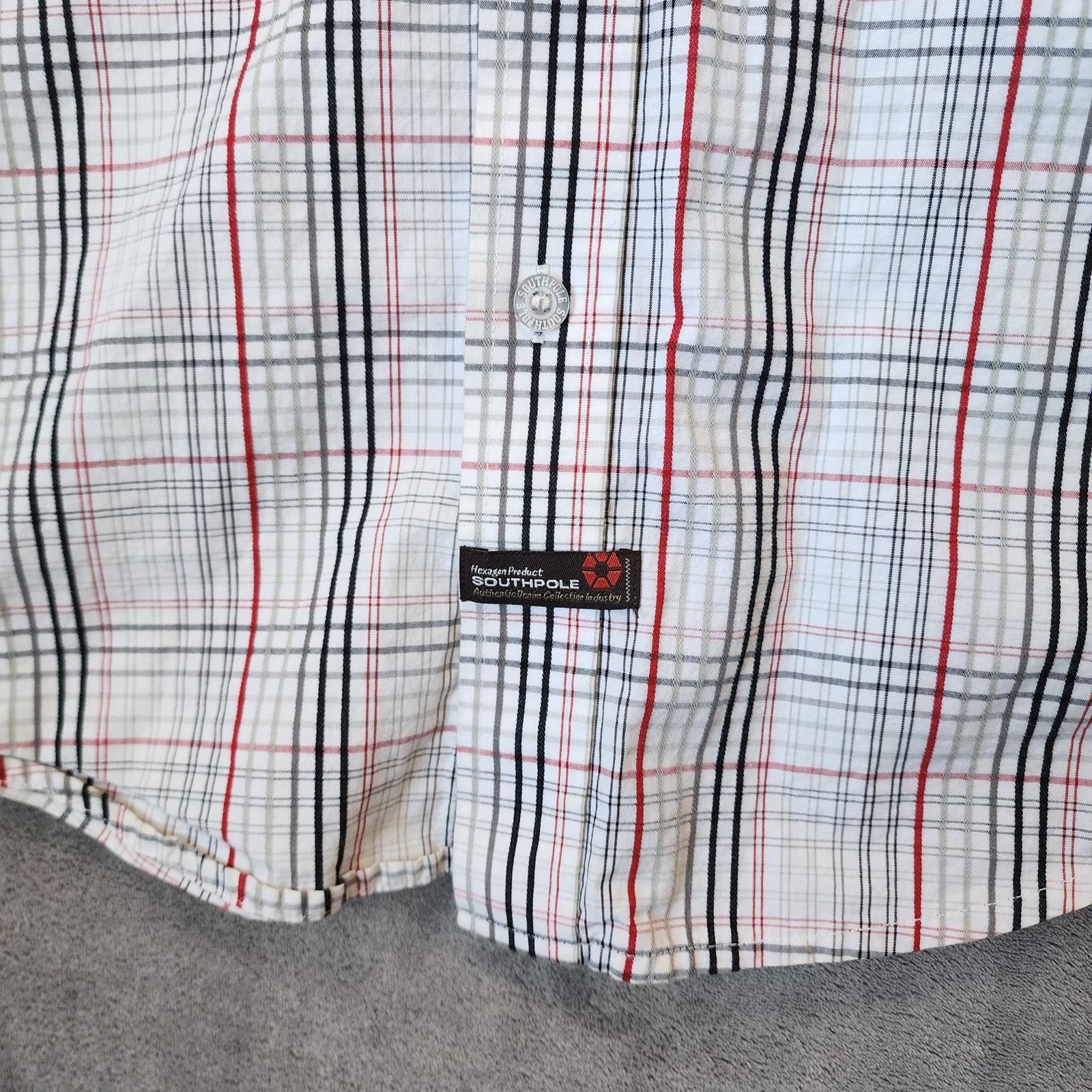 Southpole Southpole Grid Plaid Shirt Men's Large Y2K Size US L / EU 52-54 / 3 - 7 Thumbnail