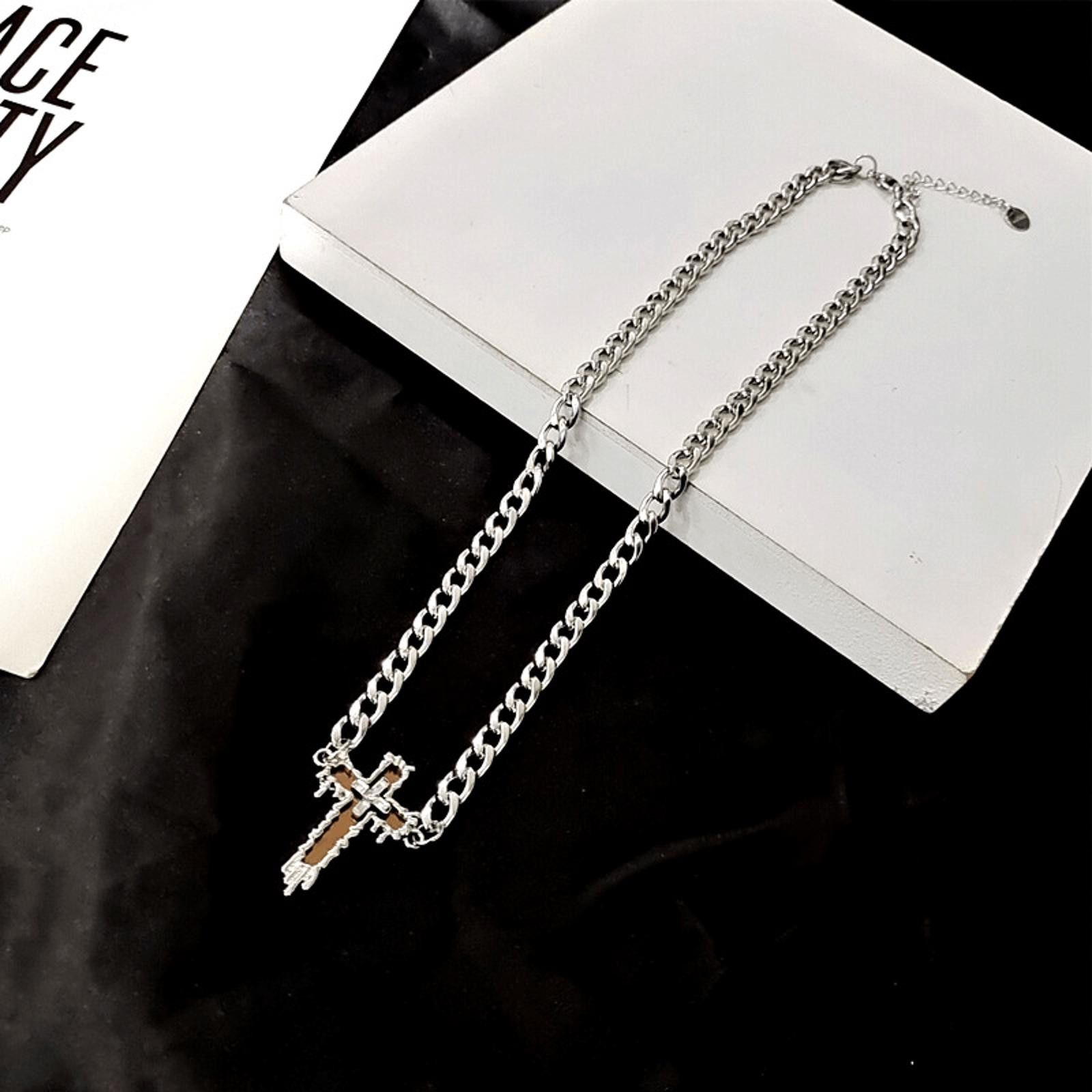 Jewelry Cross Choker Chain Necklace Size ONE SIZE - 3 Thumbnail