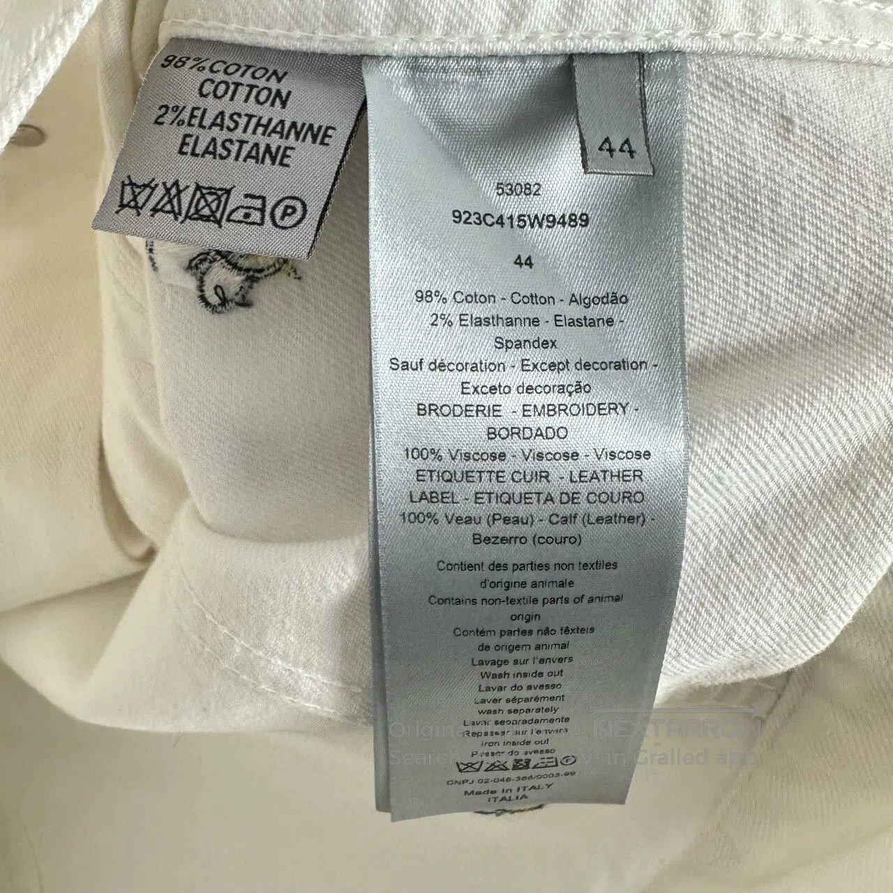 Dior Dior Bee Print Denim Jacket. Size M / US 6-8 / IT 42-44 - 4 Thumbnail