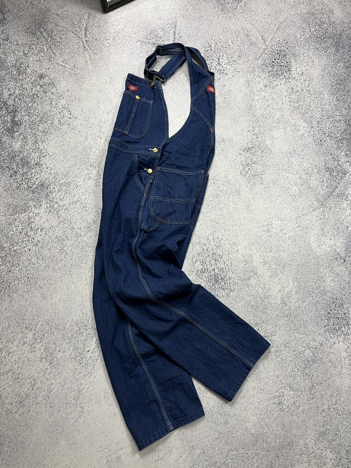 Dickies × Vintage Vintage Dickies Overall Carpenter Denim Jumpsuit Skate Rare Size US 32 / EU 48 - 2 Thumbnail
