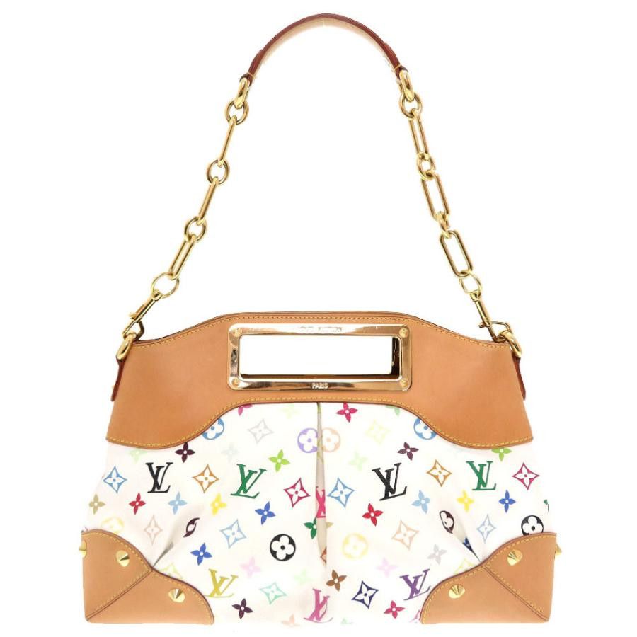 Louis Vuitton Monogram Multicolor Judy MM Bron Shoulder Bag White
