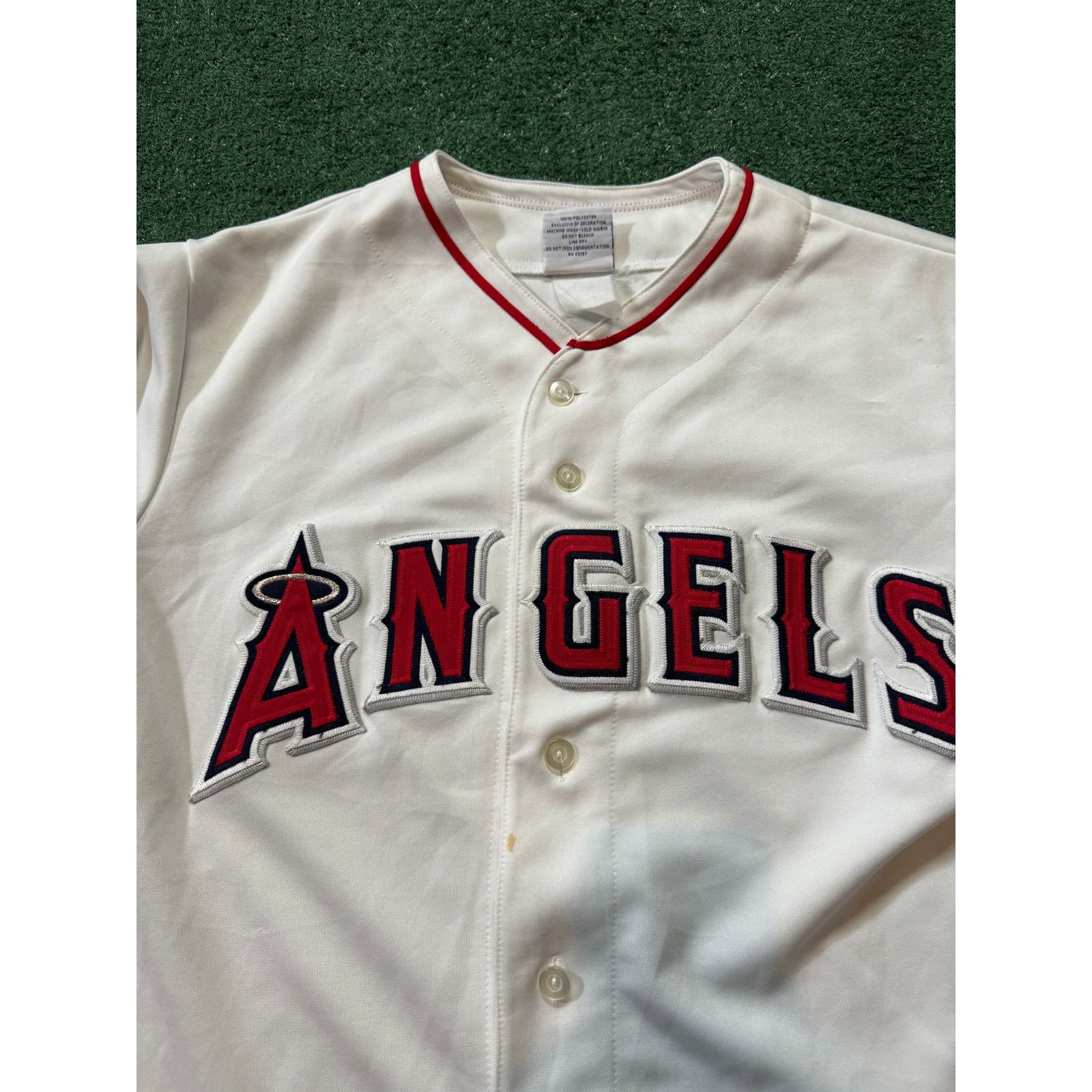 Majestic Vintage Angeles Jersey Home White No Name Majestic Sz L Size US L / EU 52-54 / 3 - 2 Thumbnail