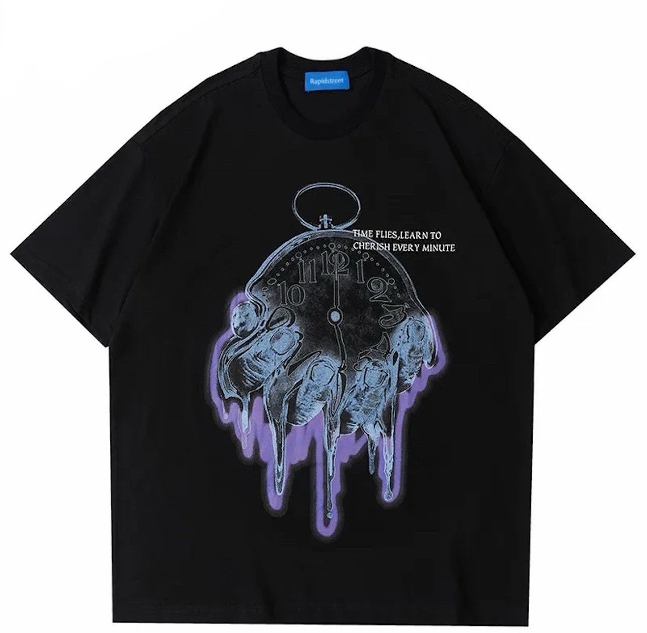 Japanese Brand Melt The Clock Printed T Shirt Size US M / EU 48-50 / 2 - 1 Thumbnail