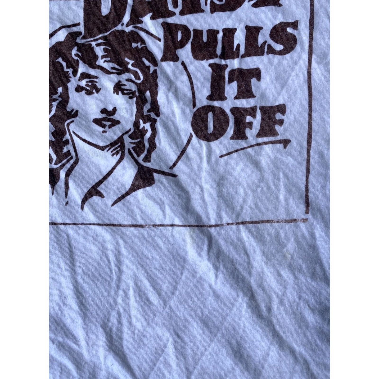 Fruit Of The Loom VINTAGE Daisy Pulls It Off Comedy Play T Shirt XL White 50/50 USA Fruit of the Loom Mens 80s Graphic Print Short Sleeve Crew Neck Size US XL / EU 56 / 4 - 5 Thumbnail