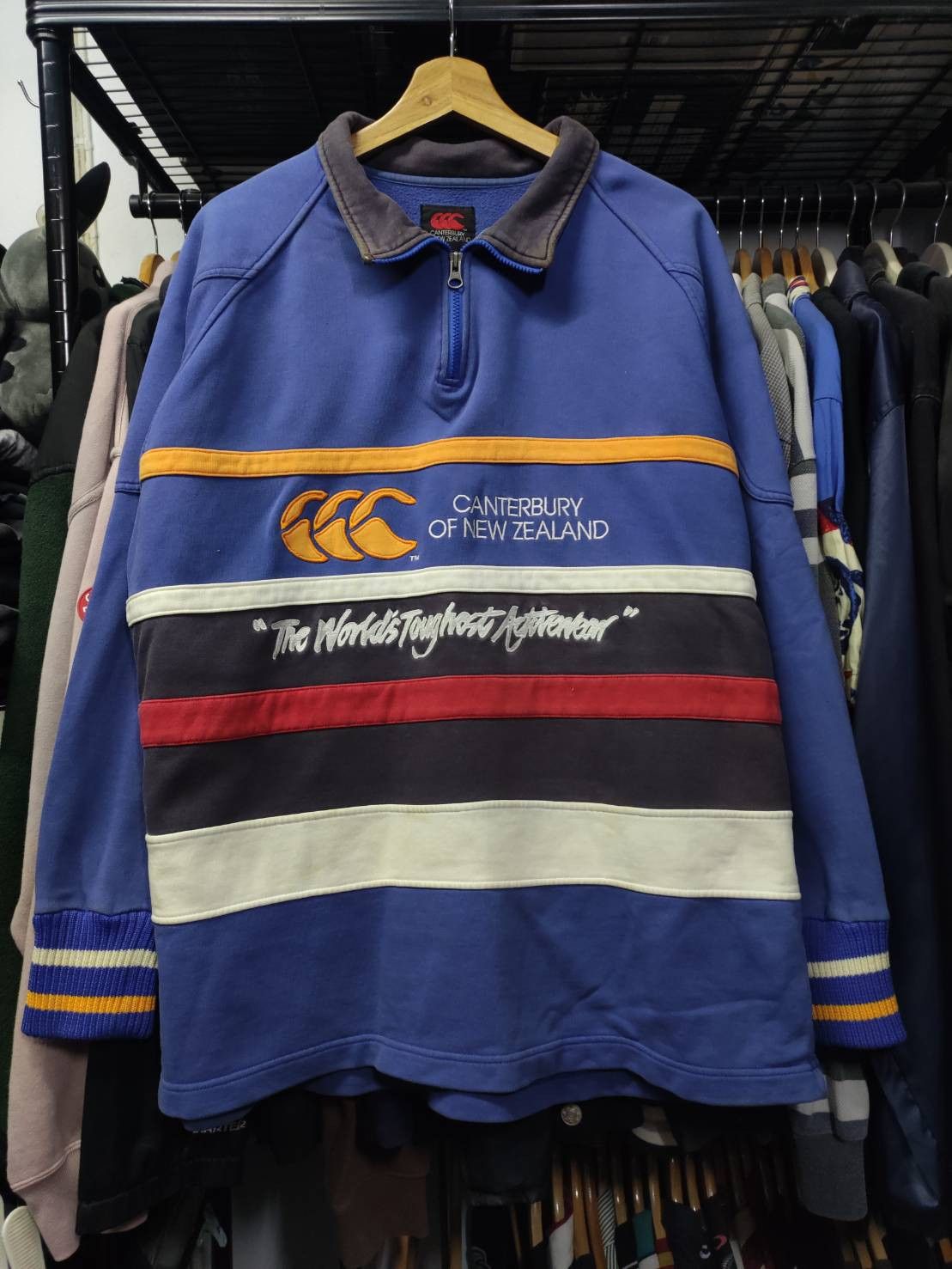 Canterbury of New Zealand Vtg 90's Canterbury of New Zealand Rugby Jersey Size US L / EU 52-54 / 3 - 2 Thumbnail