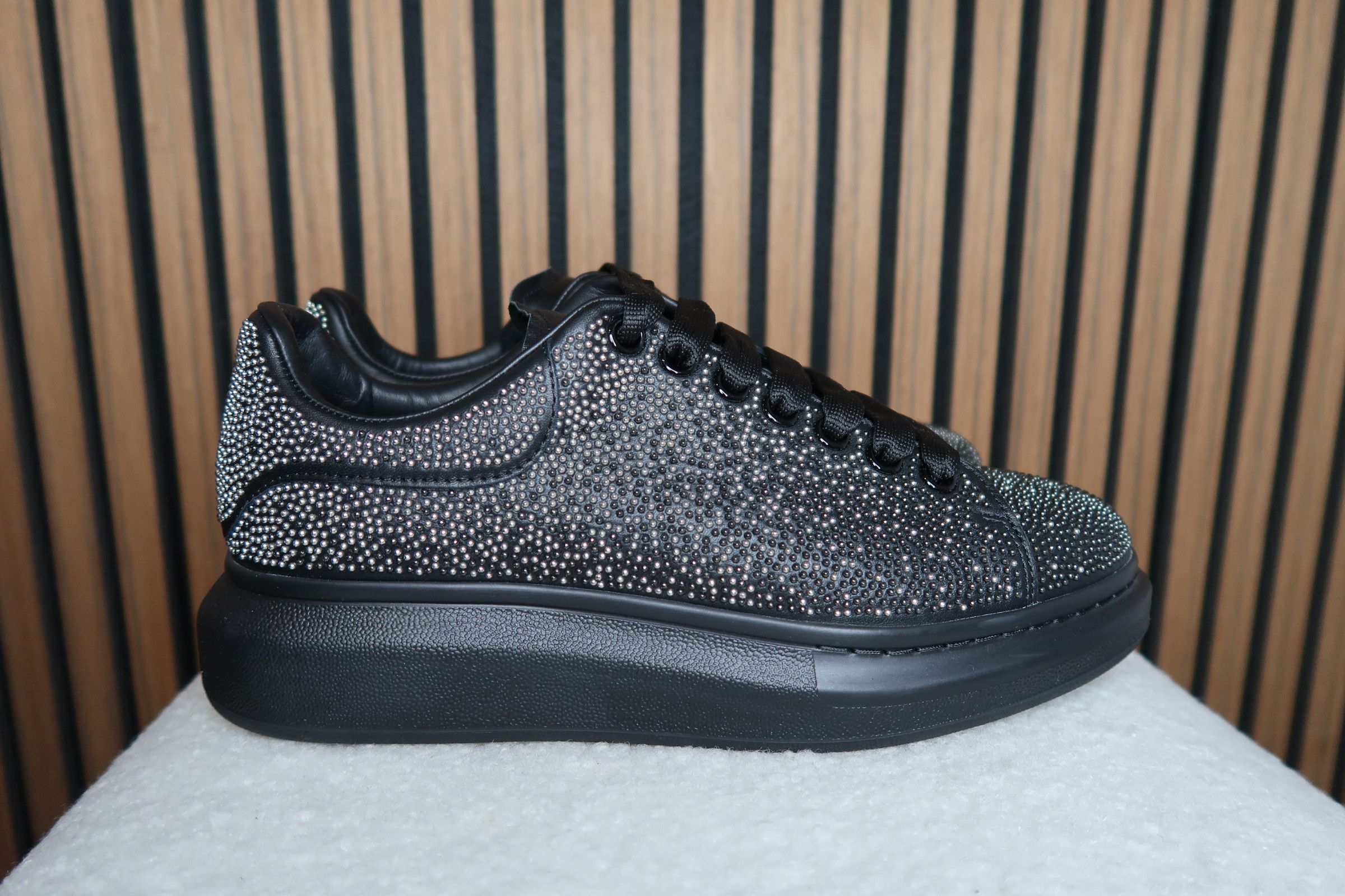 Alexander McQueen Alexander McQueen Oversized Sneaker - Black Studded Size US 8.5 / EU 41-42 - 1 Thumbnail
