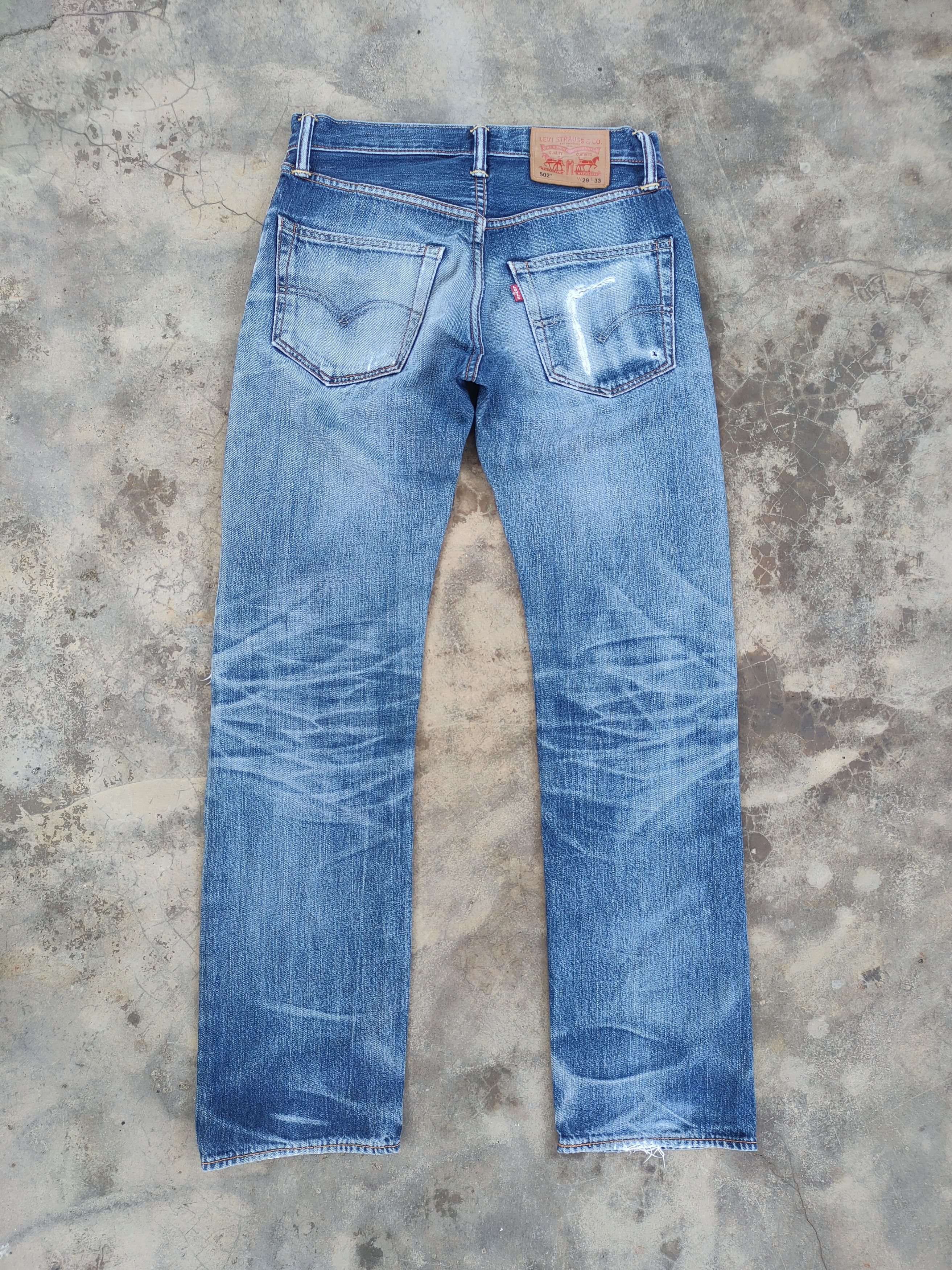 Levi's Vintage Clothing W30 VINTAGE LEVI'S 502 FADED DISTRESSED JEAN DENIM PANTS Size US 30 / EU 46 - 8 Thumbnail
