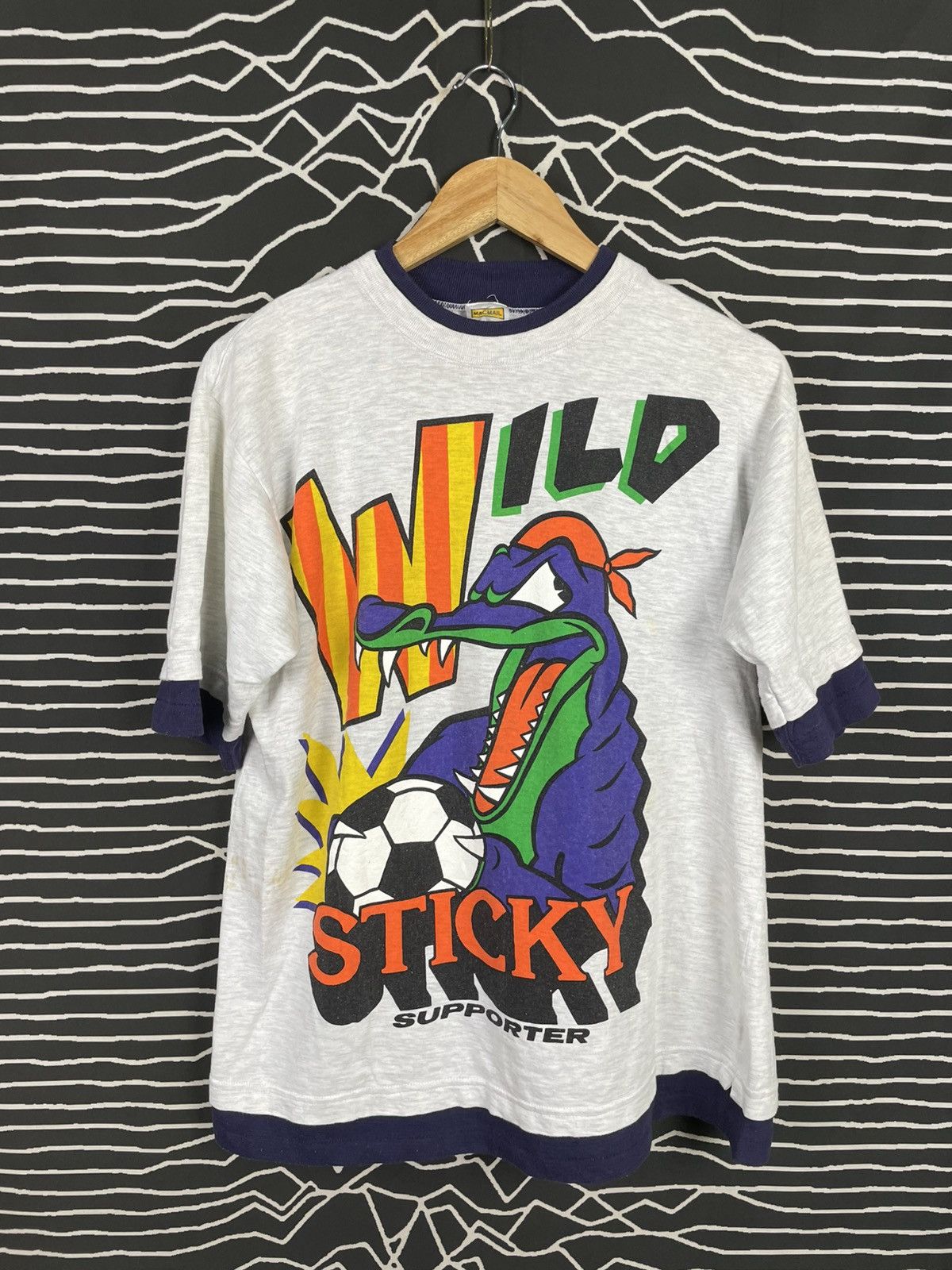 Vintage MACMAIL Retro Vintage Crocodile Supporter T-Shirt Size US L / EU 52-54 / 3 - 1 Thumbnail