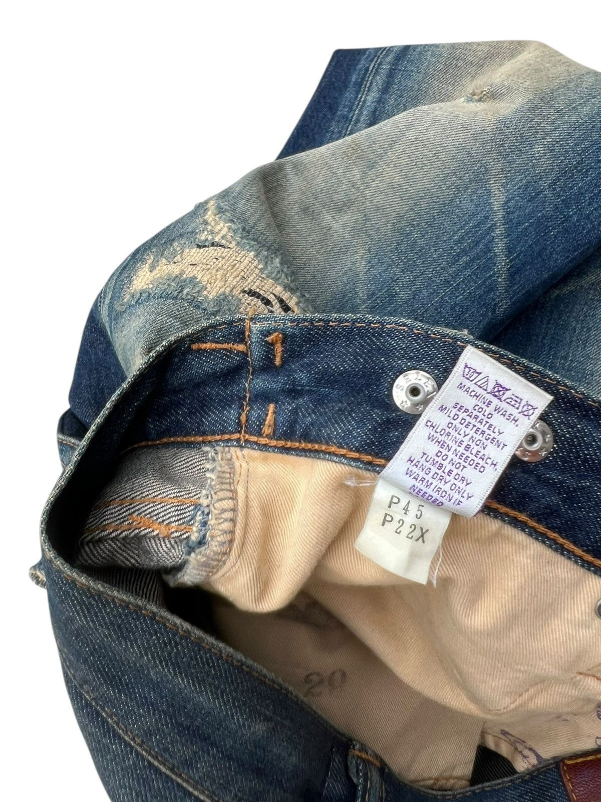 Prps PRPS Barracuda Distressed Mud Wash Denim Jeans Size US 30 / EU 46 - 23 Thumbnail