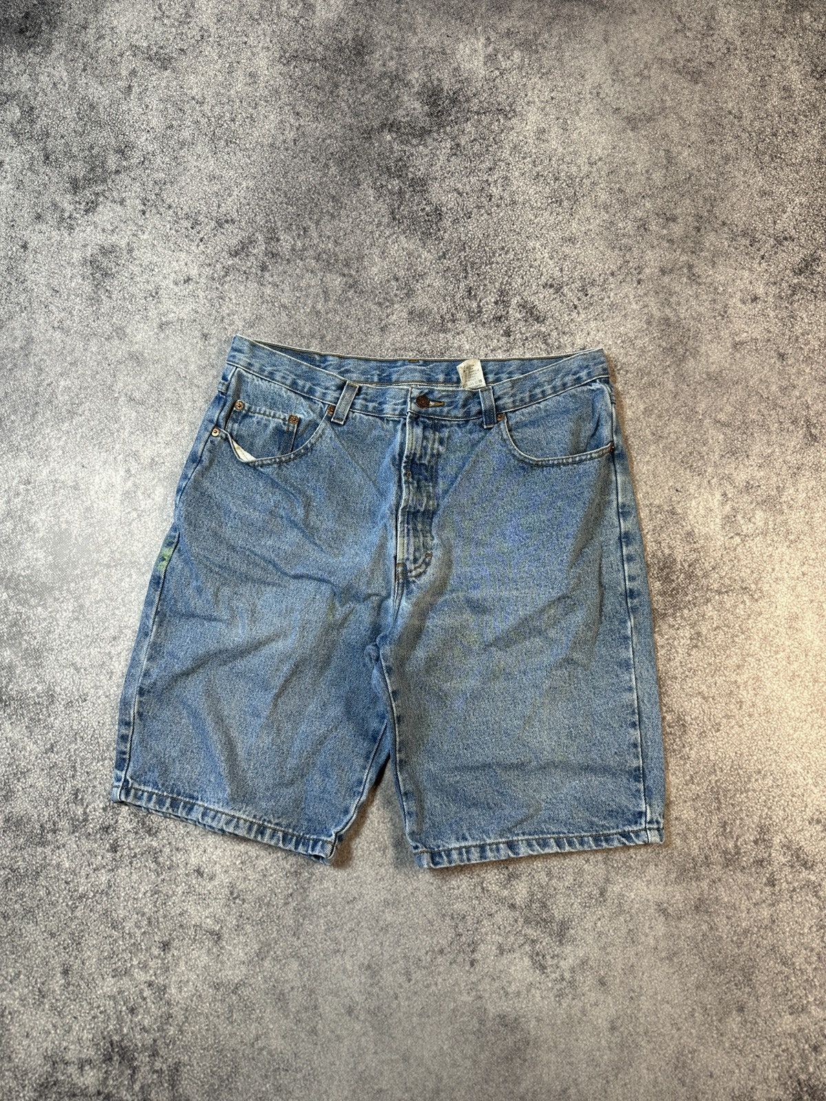 Vintage Y2K Vintage Casual Denim Shorts Rap Baggy Streetwear Rare XL Size US 36 / EU 52 - 1 Thumbnail
