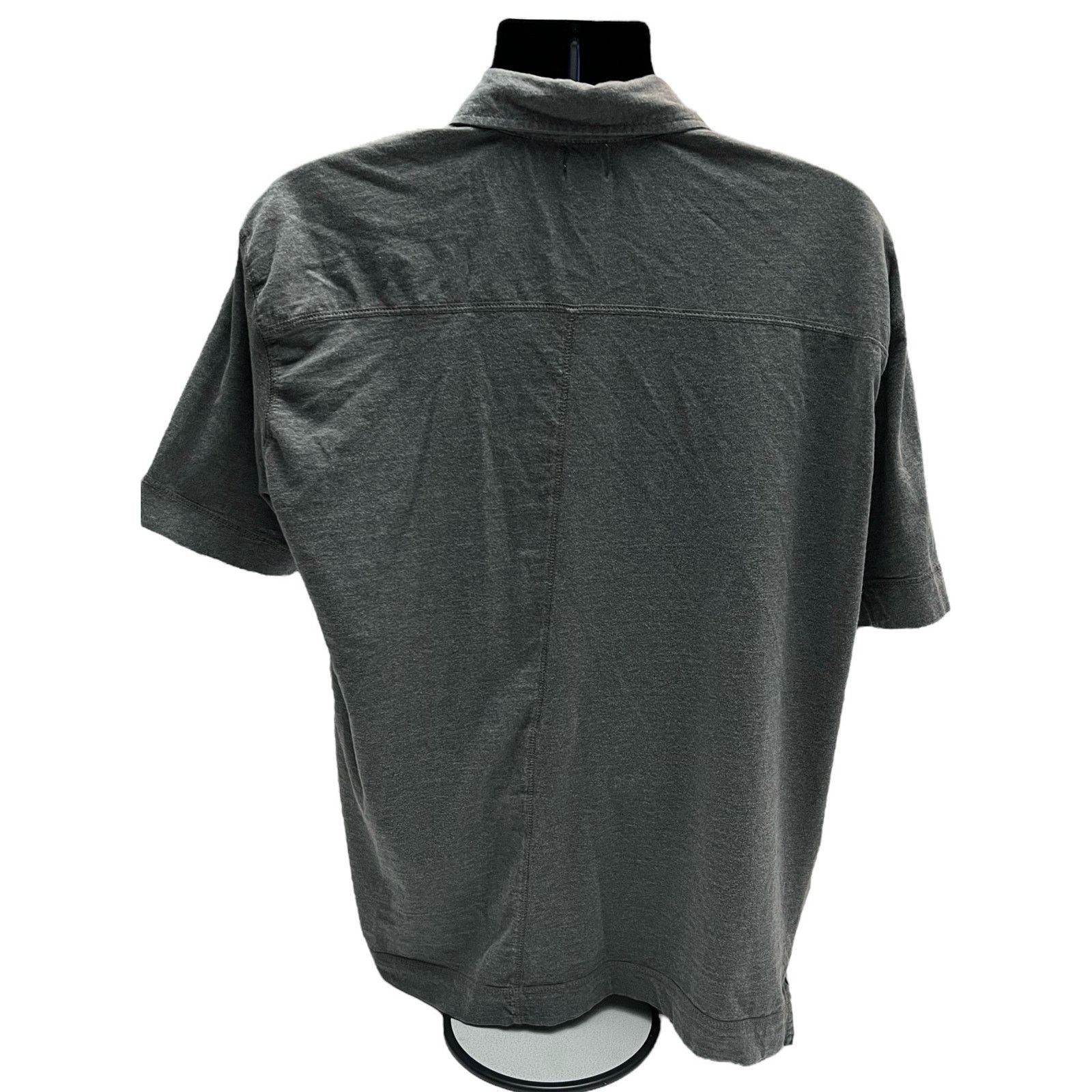 Calvin Klein Calvin Klein Jeans XXL Short Sleeve Button-Up Gray Shirt Size US XXL / EU 58 / 5 - 2 Thumbnail