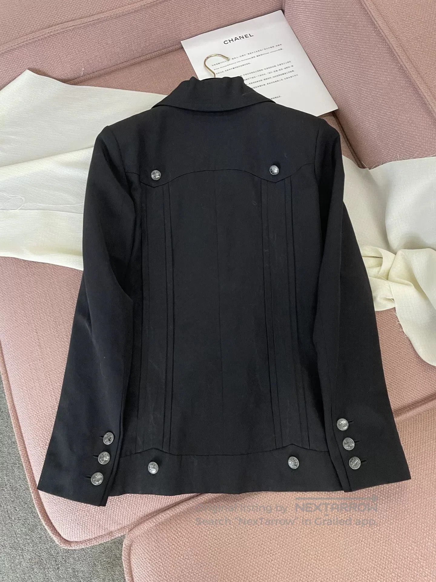 Chanel Chanel 17C Black Silver Button Jacket. Size US S / EU 44-46 / 1 - 2 Thumbnail