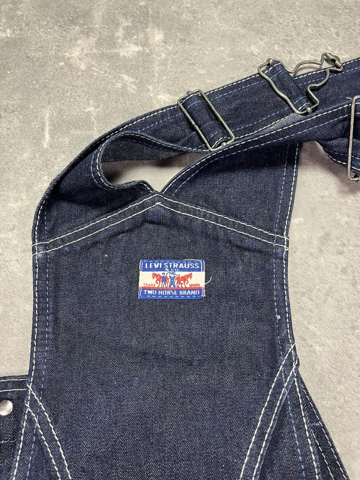 Levi's 1997 Levi’s Orange Tab Indigo Overalls XS S 30 Vintage Size US 30 / EU 46 - 6 Thumbnail