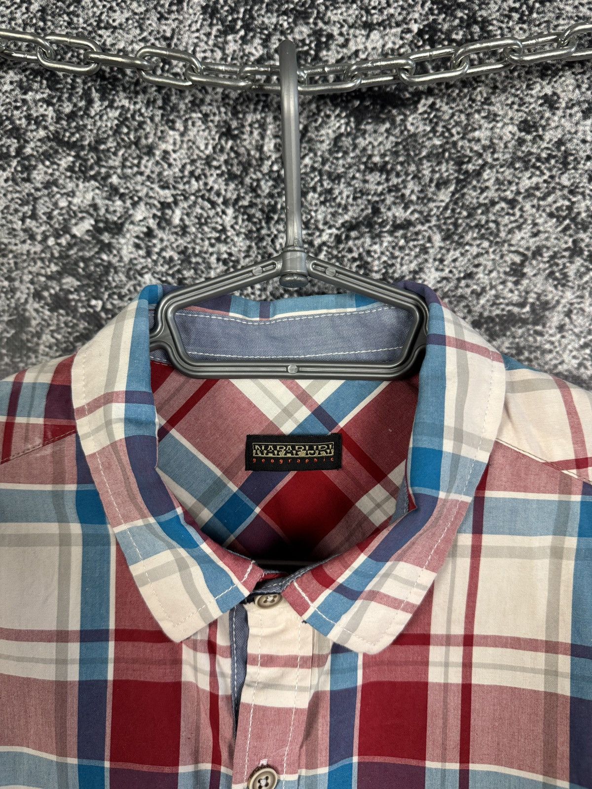 Napapijri Napapijri Long Sleeve Plaid Shirt Button Up Outdoor Size L Size US L / EU 52-54 / 3 - 7 Thumbnail