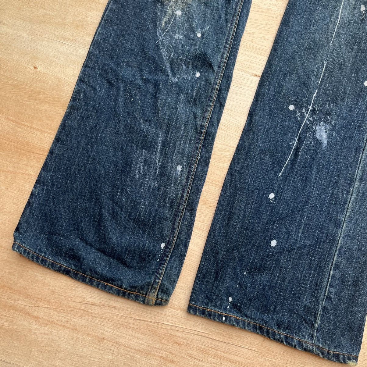 Japanese Brand ROOT THREE STYLE VINTAGE BOOTCUT FLARED DISTRESSED Y2K Size US 34 / EU 50 - 7 Thumbnail