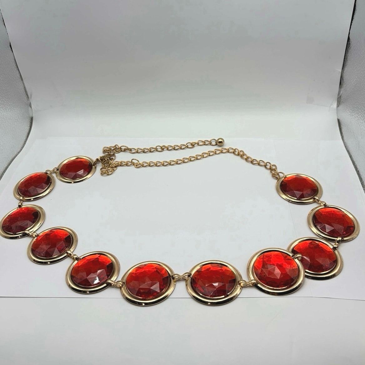 Other Red & Gold Circular Metal Belt Size ONE SIZE - 3 Thumbnail
