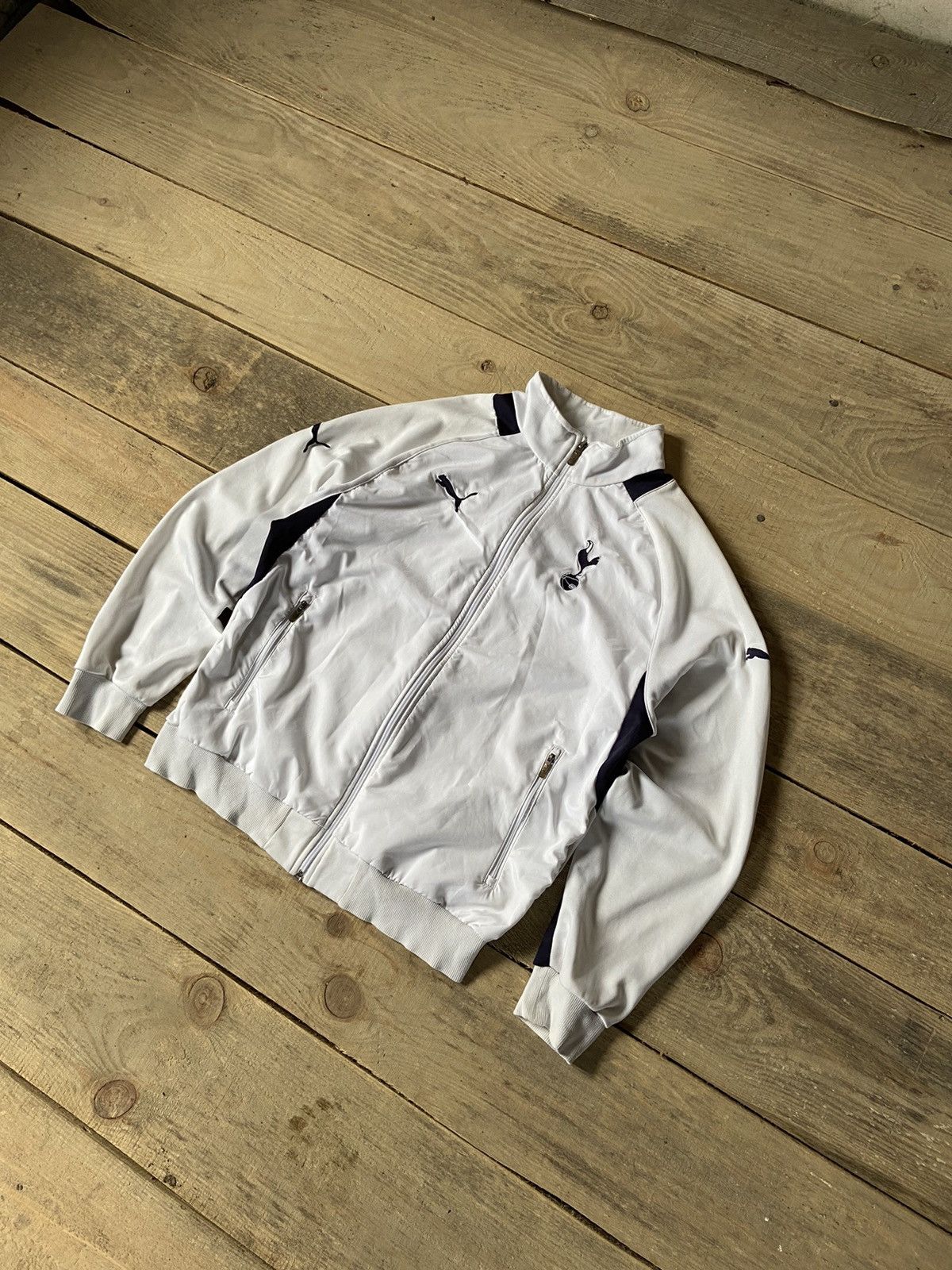 Vintage Puma Tottenham zip-sweatshirt drill