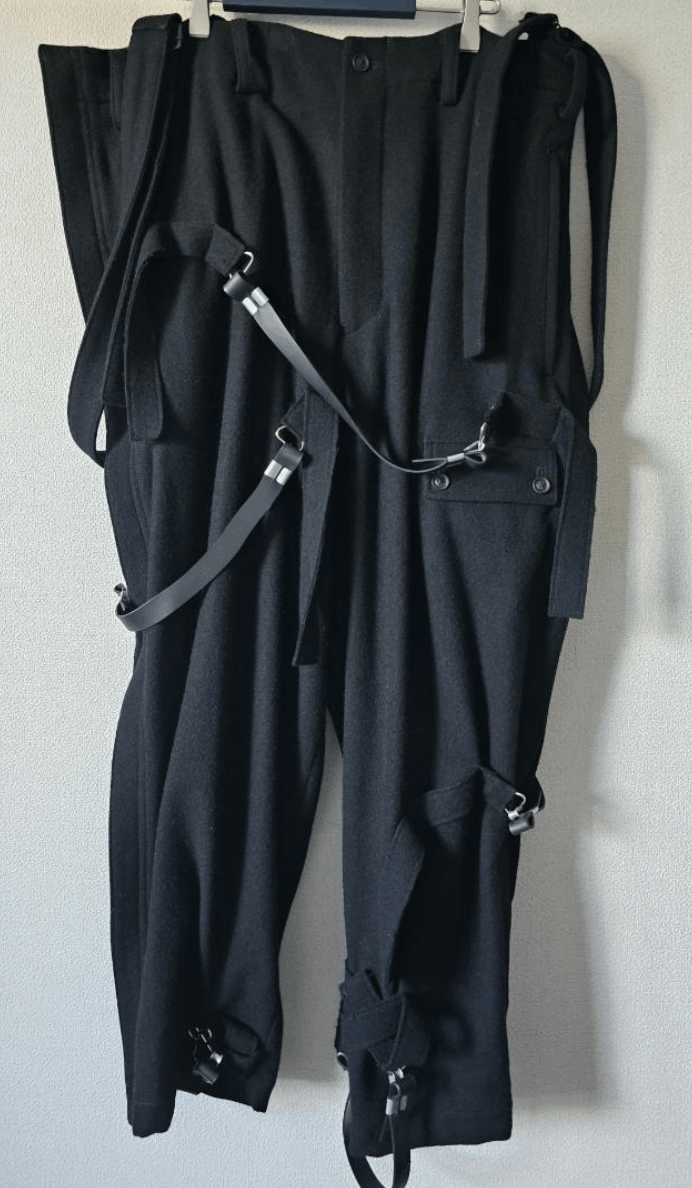 Yohji Yamamoto Yohji Yamamoto Pour Homme - Hook Belt Suspenders Pants Size US 32 / EU 48 - 15 Thumbnail