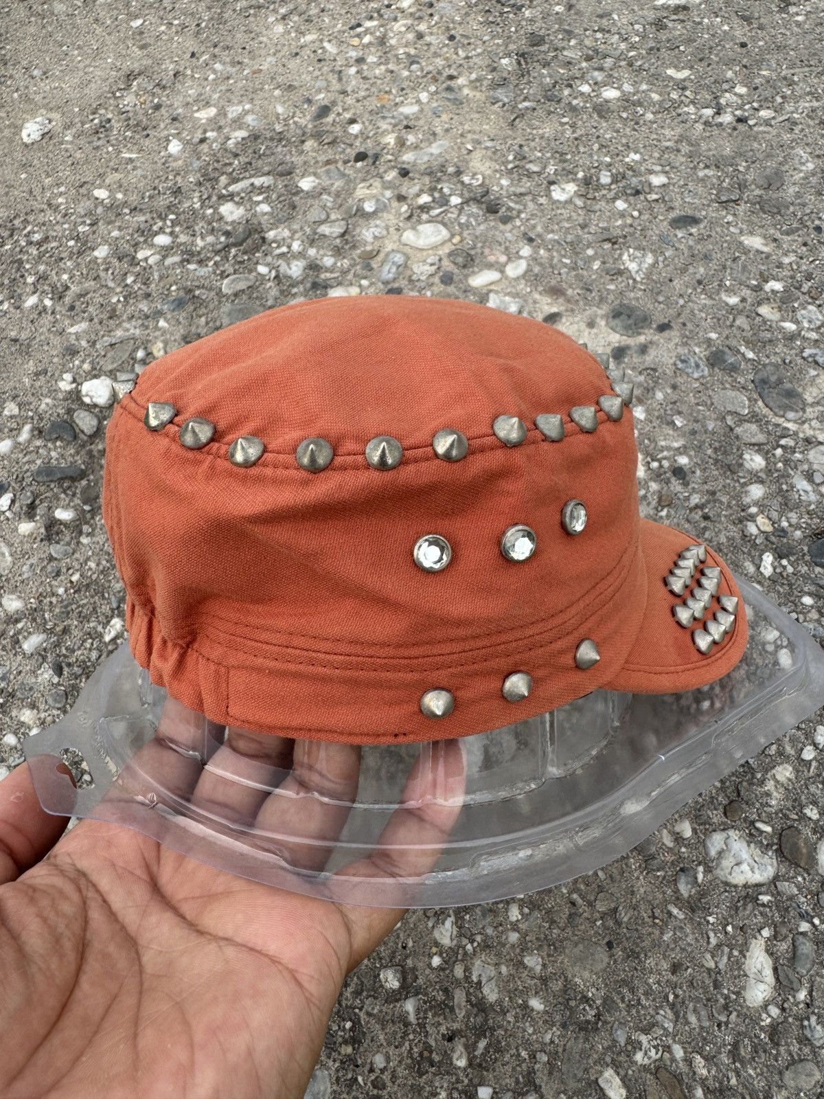 Japanese Brand Crazy Studded Comando Hat Punk Y2K Lgb Size ONE SIZE - 4 Thumbnail