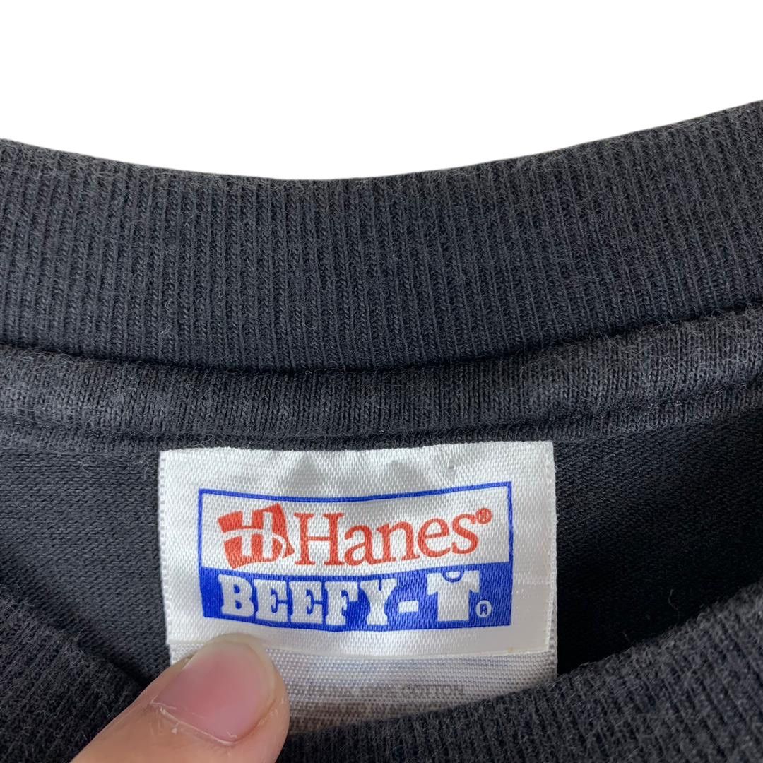 Hanes Vintage Hanes Beefy-T "Justa Record" Monkey Graphic Tee Size US L / EU 52-54 / 3 - 3 Thumbnail