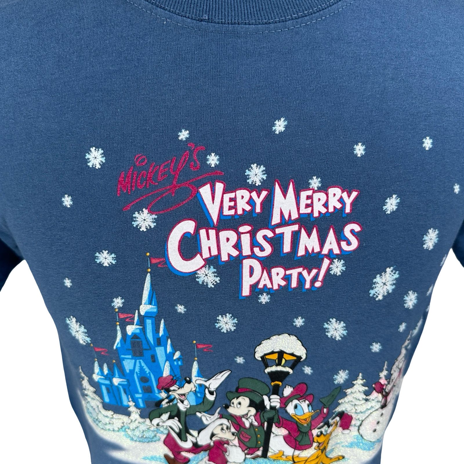Disney VTG Walt Disney World Merry Christmas T-Shirt Men Small Blue Size US S / EU 44-46 / 1 - 2 Thumbnail