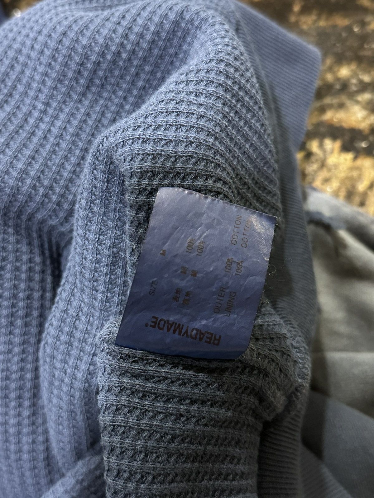 READYMADE Readymade Navy Washed Distressed Dirty Double Layered Hoodie Size US M / EU 48-50 / 2 - 18 Thumbnail