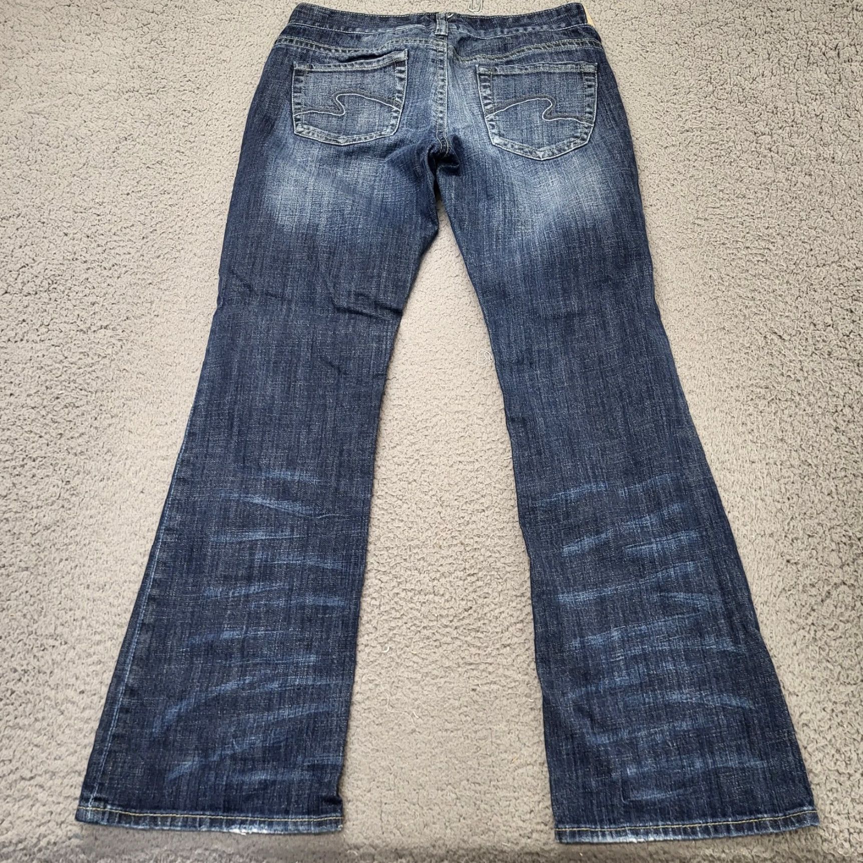 Vintage Maurices Ashlyn Bootcut Jeans Women's 5/6R Blue Stretch Denim Distressed Jeans Size 27" / US 4 / IT 40 - 3 Thumbnail