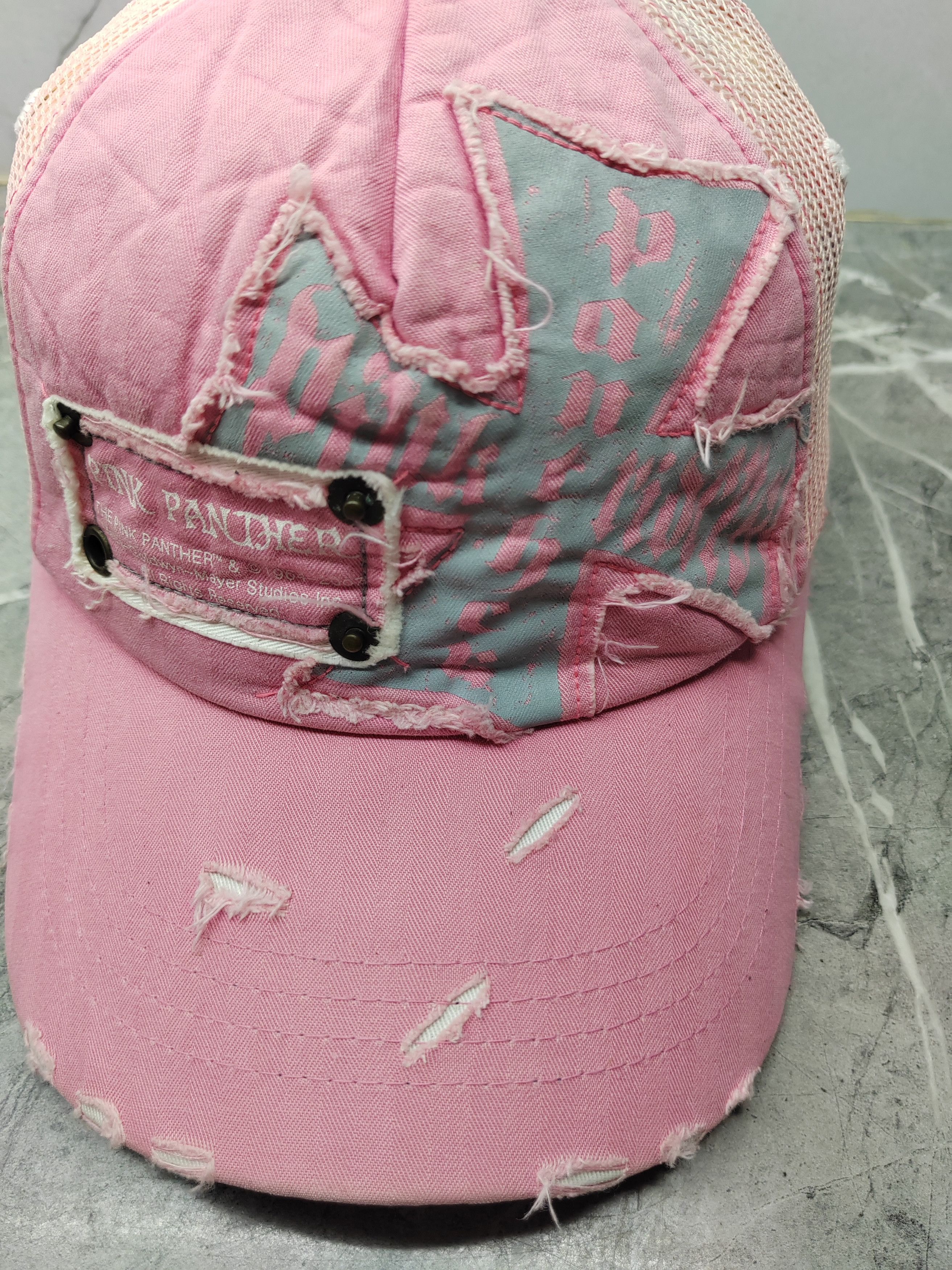 Vintage Vintage Pink Panther Punk Distressed Style Cap Hat Size ONE SIZE - 3 Thumbnail