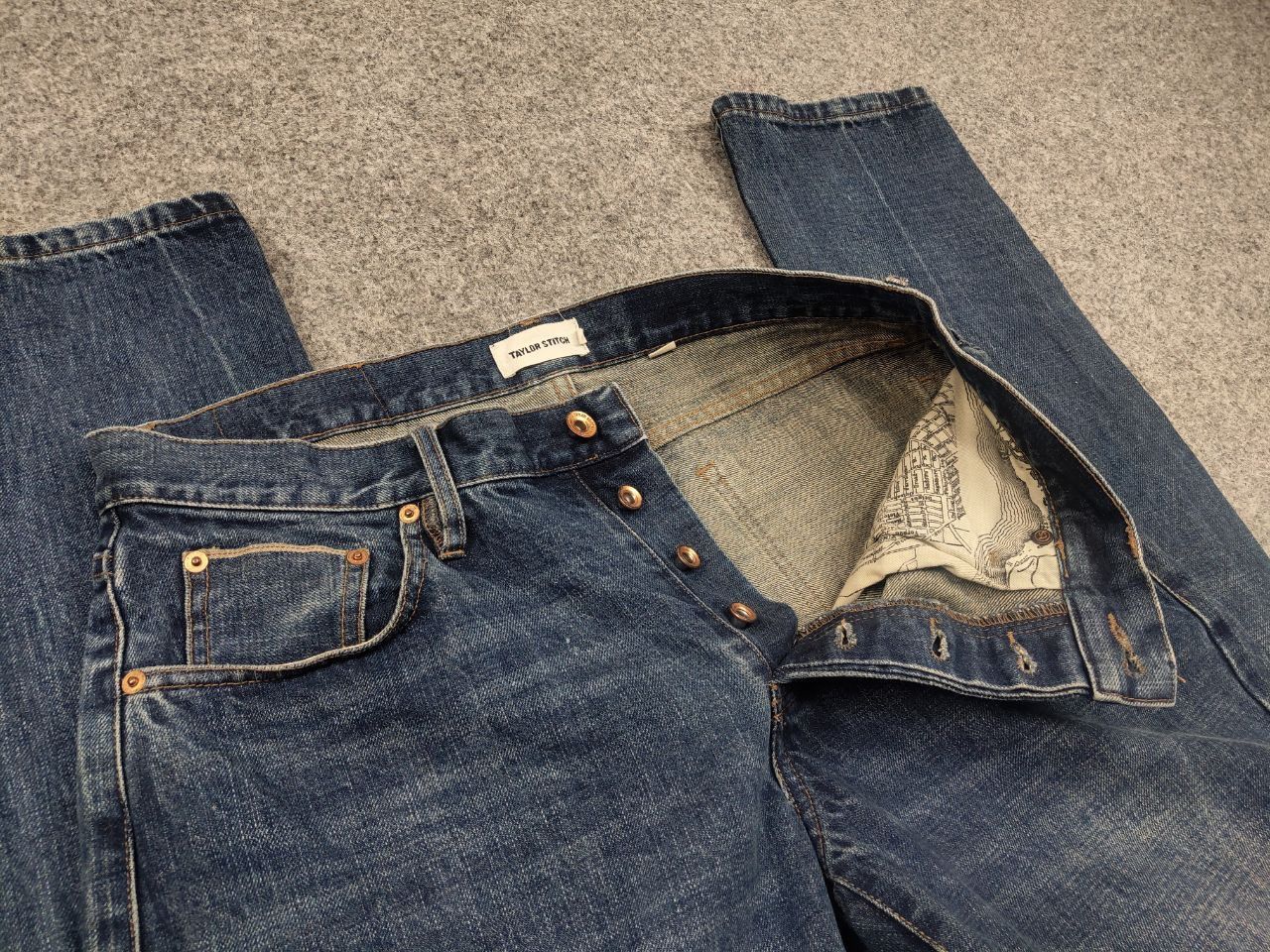 Taylor Stitch Vintage Taylor Stitch Japanese selvedge Faded Denim Jeans Size US 32 / EU 48 - 16 Thumbnail