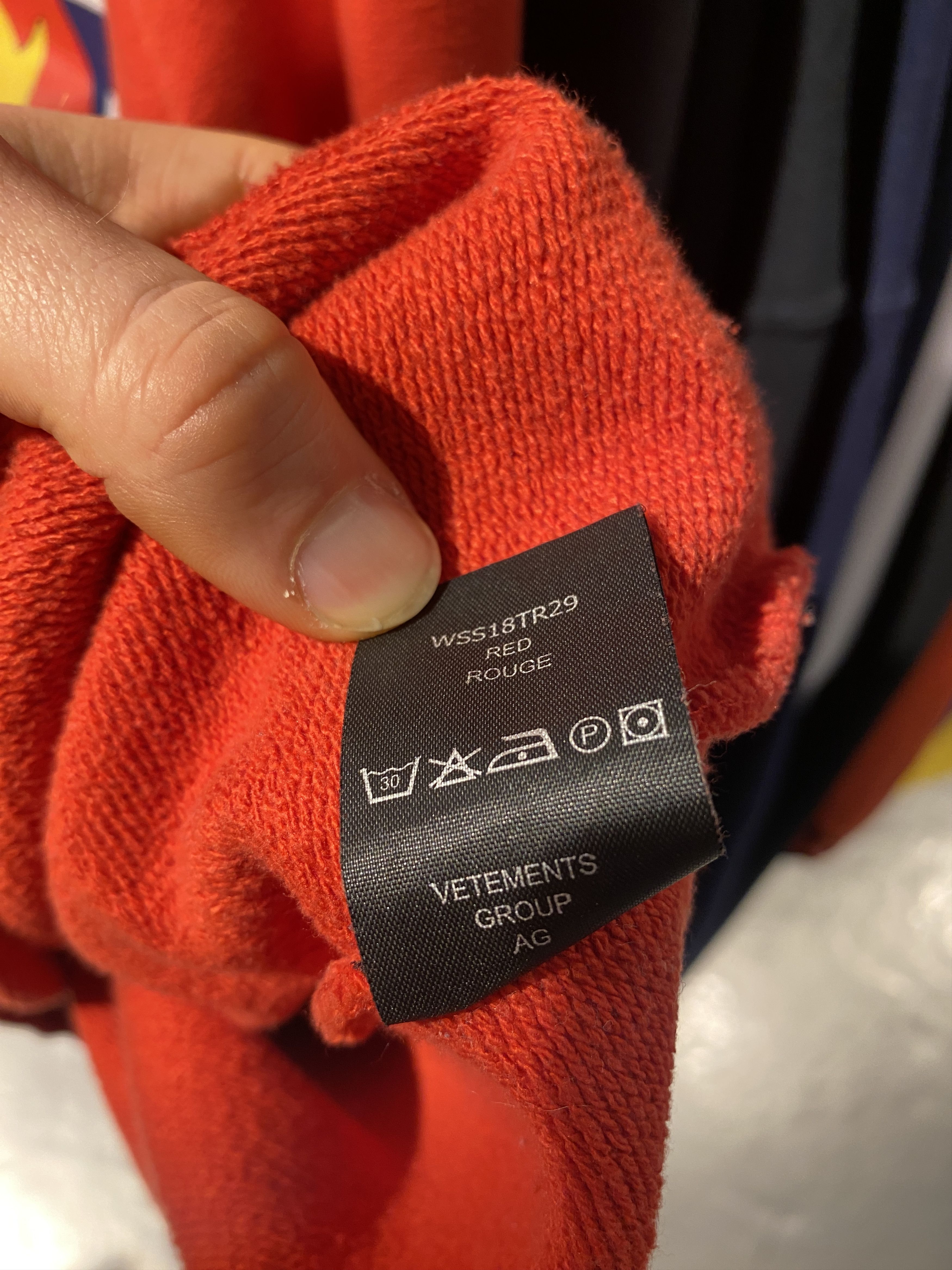 Tommy Hilfiger × Vetements SS2018 Big Logo Raglan Hoodie Size US XL / EU 56 / 4 - 12 Thumbnail