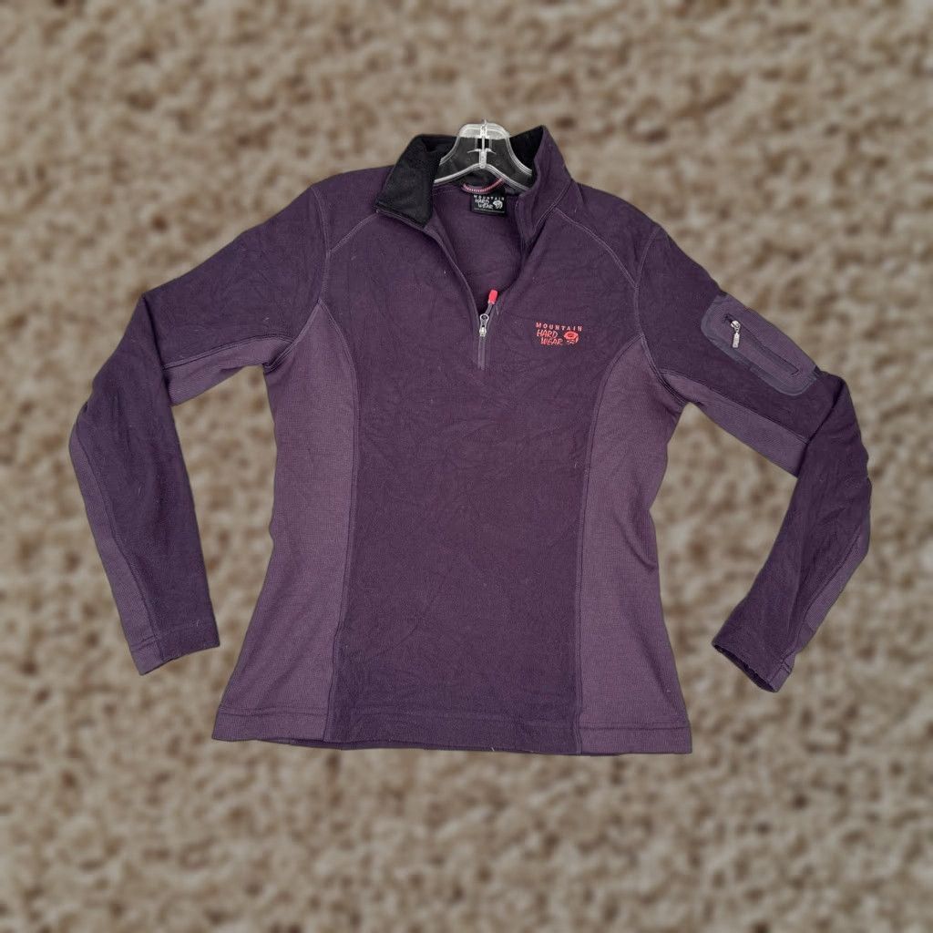 Mountain Hardwear Mountain Hard Wear Pullover Womens Small Purple Fleece 1/4 Zip Hiking Outdoor Size S / US 4 / IT 40 - 1 Thumbnail