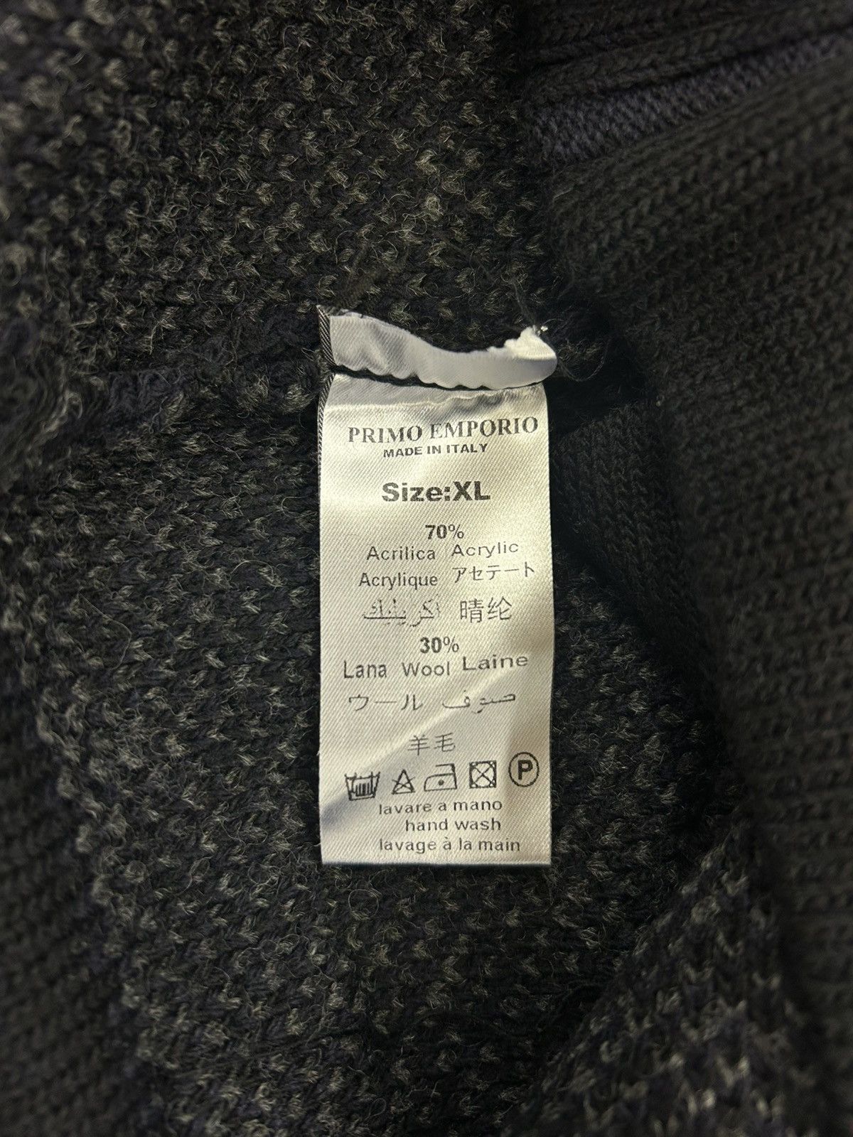 Other NWT Primo Emporio Wool-Blend Cardigan - Navy/Black - XL Size US XL / EU 56 / 4 - 6 Thumbnail
