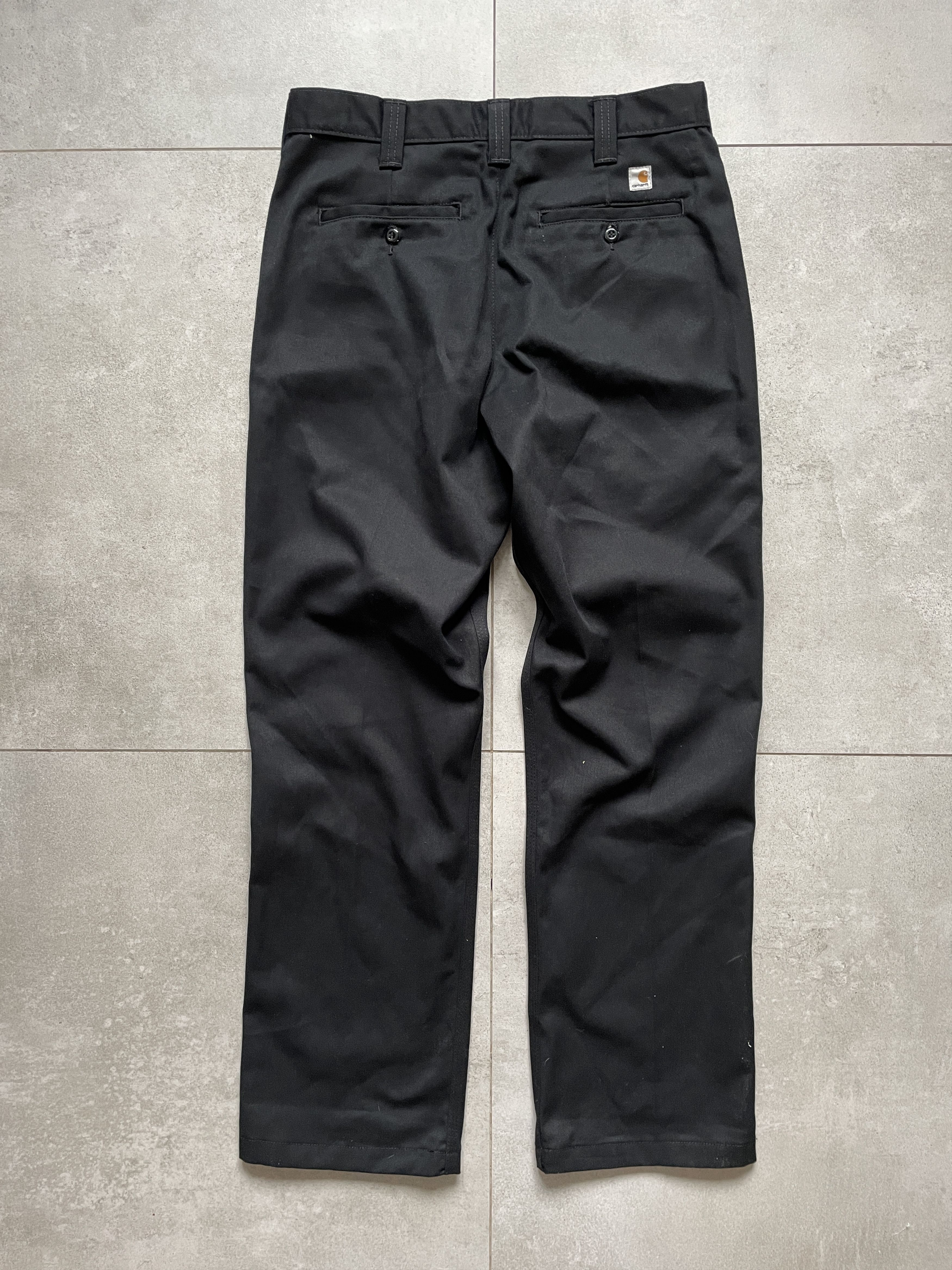 Carhartt CARHARTT BLACK BLENDED TWIL FLARED PANTS Size US 31 - 1 Thumbnail