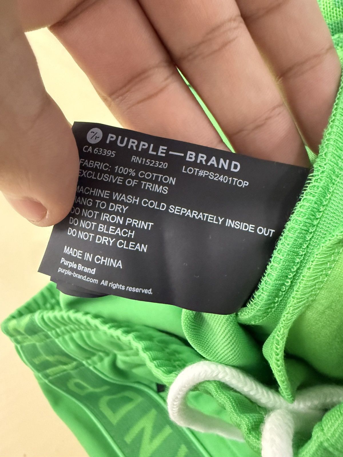 Purple Brand Purple Brand Flared Track Paint Green Size US 32 / EU 48 - 4 Thumbnail