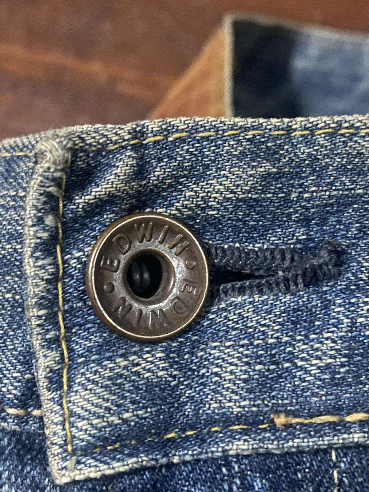 Edwin VINTAGE EDWIN 505z BAGGY SELVEDGE DENIM JEANS slubby faded Size US 37 - 9 Thumbnail