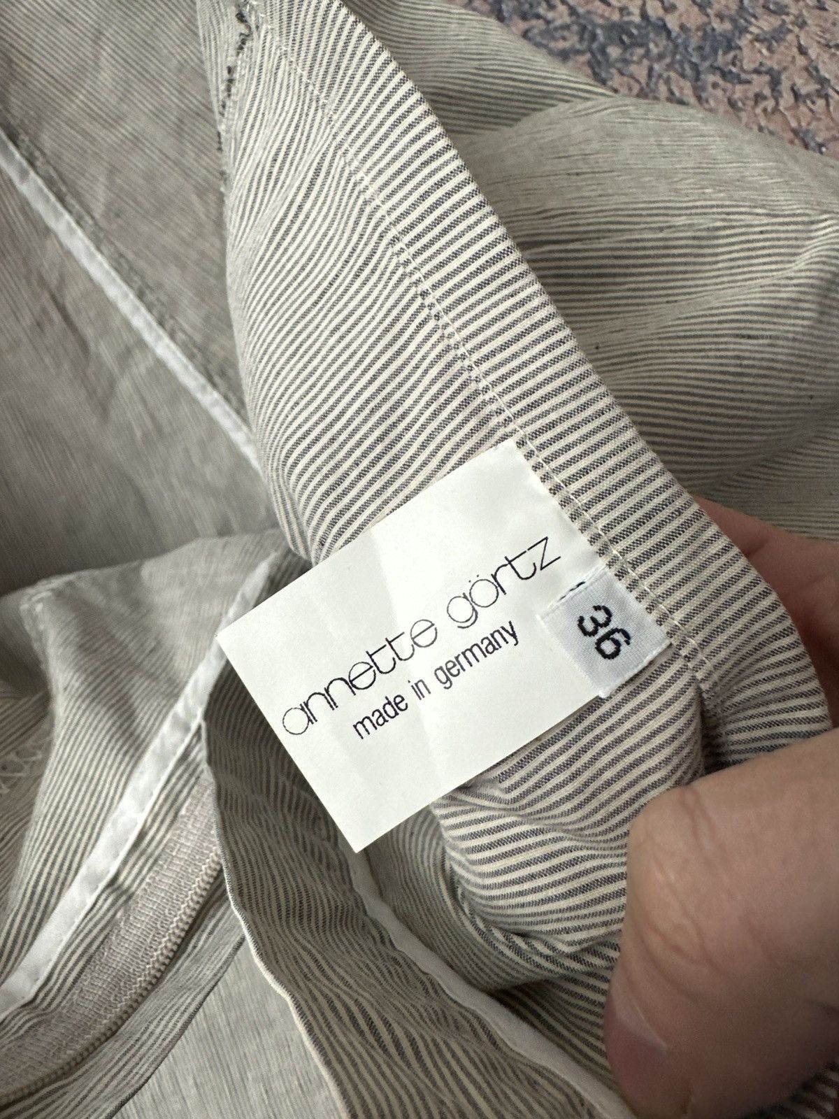 Annette Gortz Annette Gortz Striped Linen Women's Trousers Pants Size 25" / US 0 / IT 36 - 6 Thumbnail