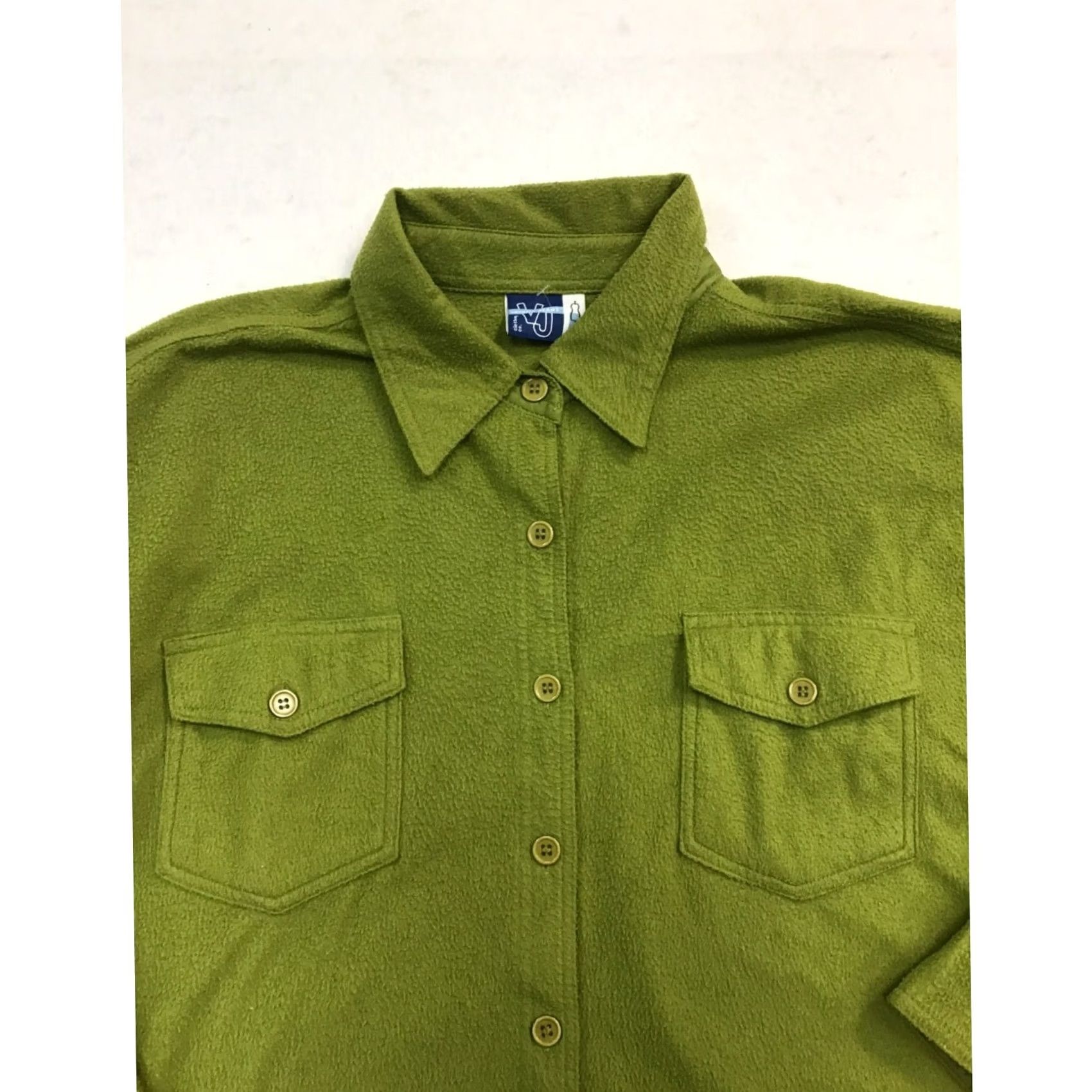 Vintage VINTAGE Venezia Jeans Women's Sherpa Button Up Jacket Green XL/2XL Womens Size XL / US 12-14 / IT 48-50 - 3 Thumbnail