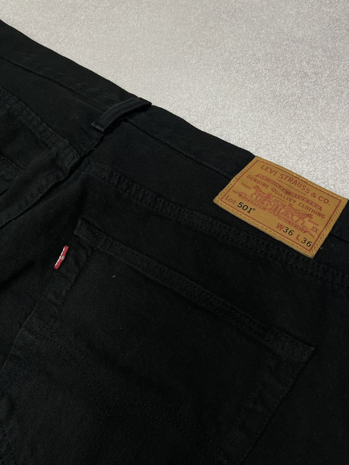 Levi's Mens Levis 501 Premium Black Denim Jeans Size US 36 / EU 52 - 4 Thumbnail