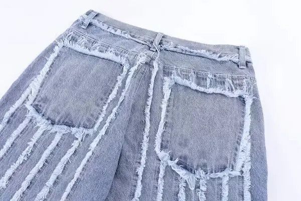Japanese Brand × Jean Striped Baggy Jeans Size US 34 / EU 50 - 3 Thumbnail