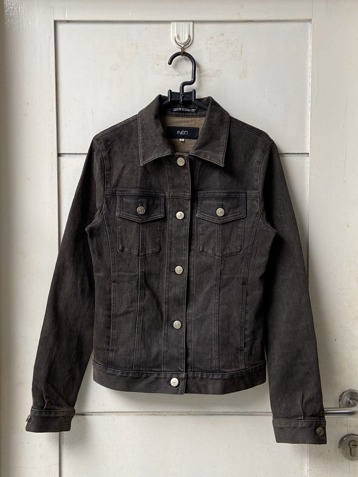 image of Ined By Yohji Yamamoto Brown Denim Jacket, Men's (Size XS)