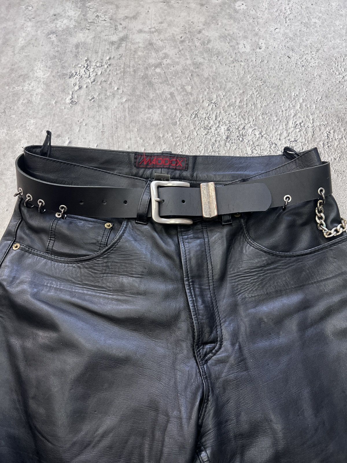 Other 90s METAL PUNK HYSTERICGLAMOUR LEATHER BELT Y2K Size ONE SIZE - 6 Thumbnail