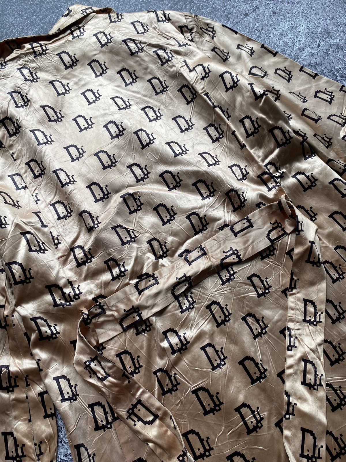 Dior Rare✨ MISS DIOR Monogram Vintage Trench Coat Jacket Size M / US 6-8 / IT 42-44 - 11 Thumbnail