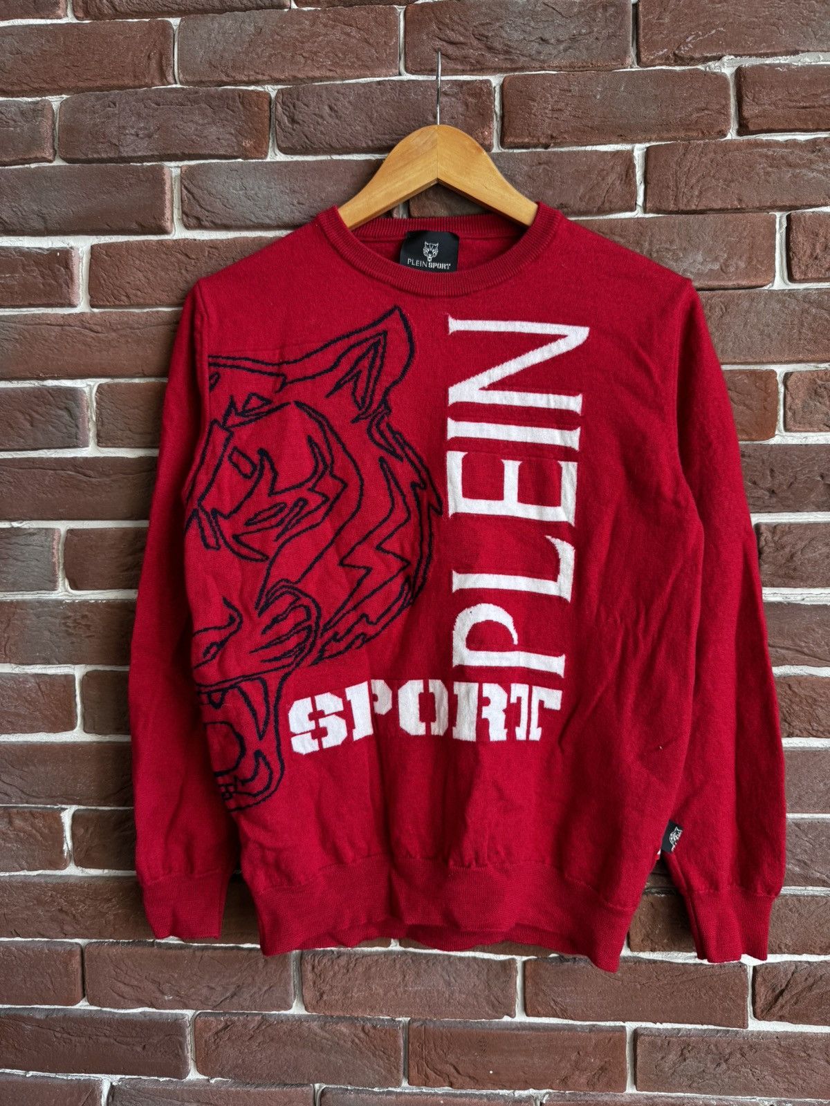 Philipp Plein Rare Philipp Plein Sport Tiger Merino Wool Knit Sweater M Size US L / EU 52-54 / 3 - 1 Thumbnail