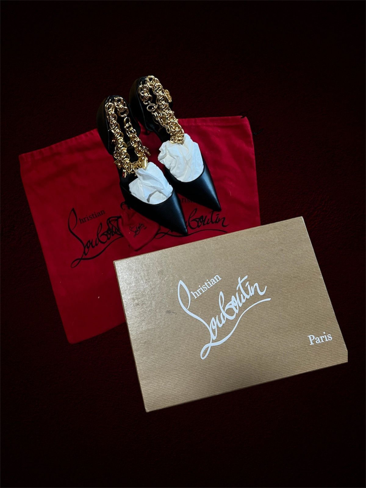 Christian Louboutin Gourmi Pump 100 in Black, Women's (Size 7.5)