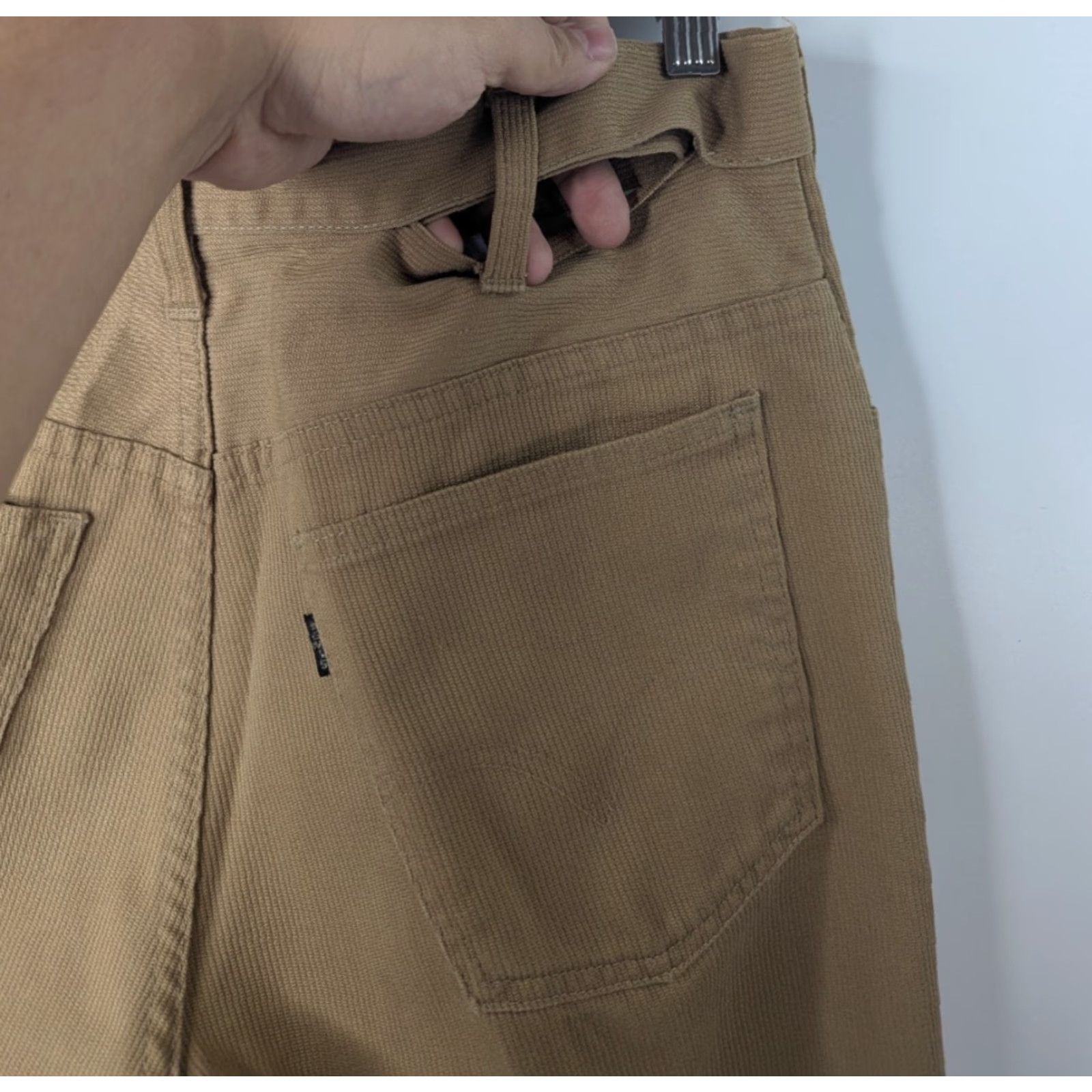 Levi's VTG Levis Pants Khaki Mens Big E Black Label Trouser Talon Zipper 32x27 Size US 32 / EU 48 - 3 Thumbnail