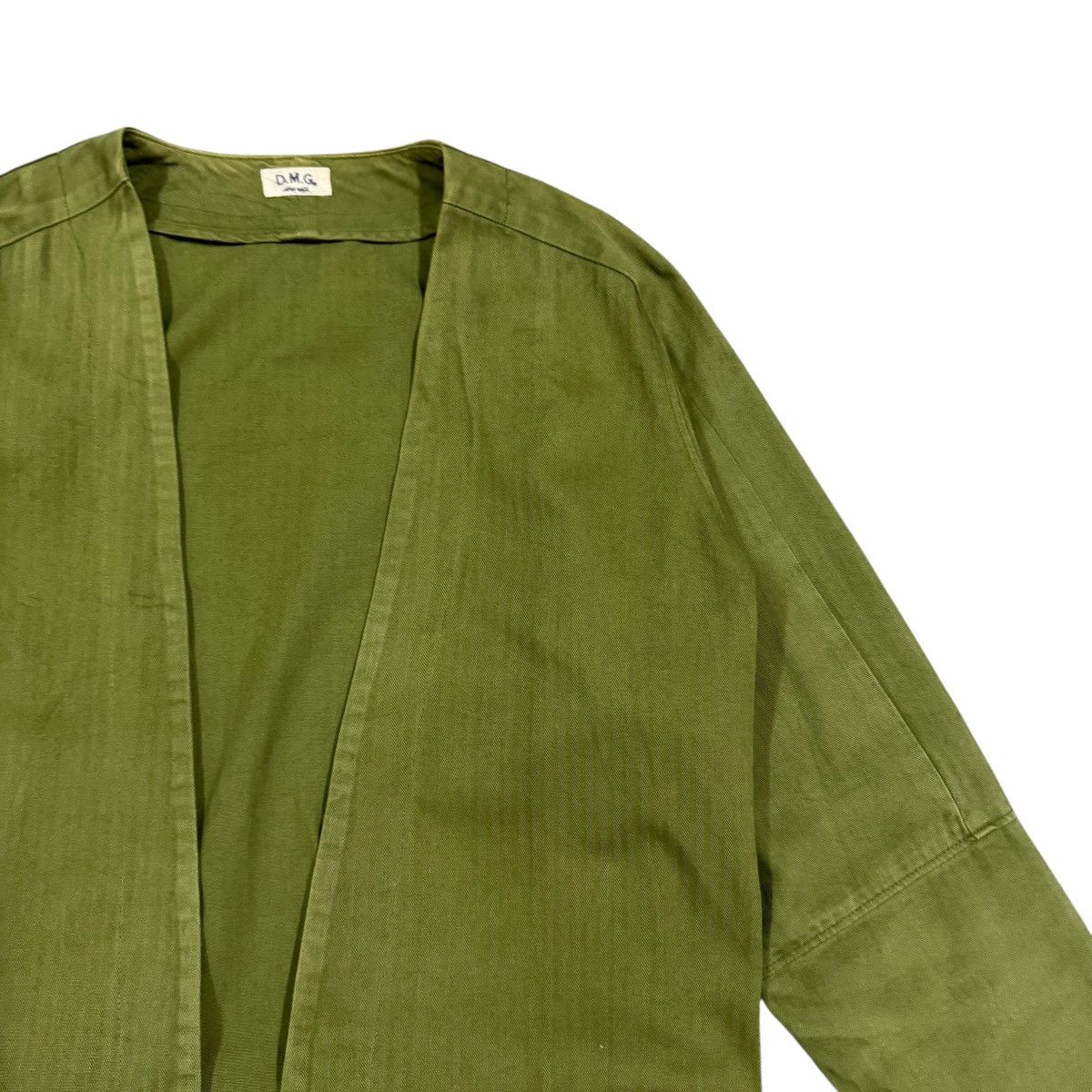 Toyo Enterprises Vtg🔥Domingo Hbt Kimono Cardigan Olive Green Military Style Size US M / EU 48-50 / 2 - 9 Thumbnail