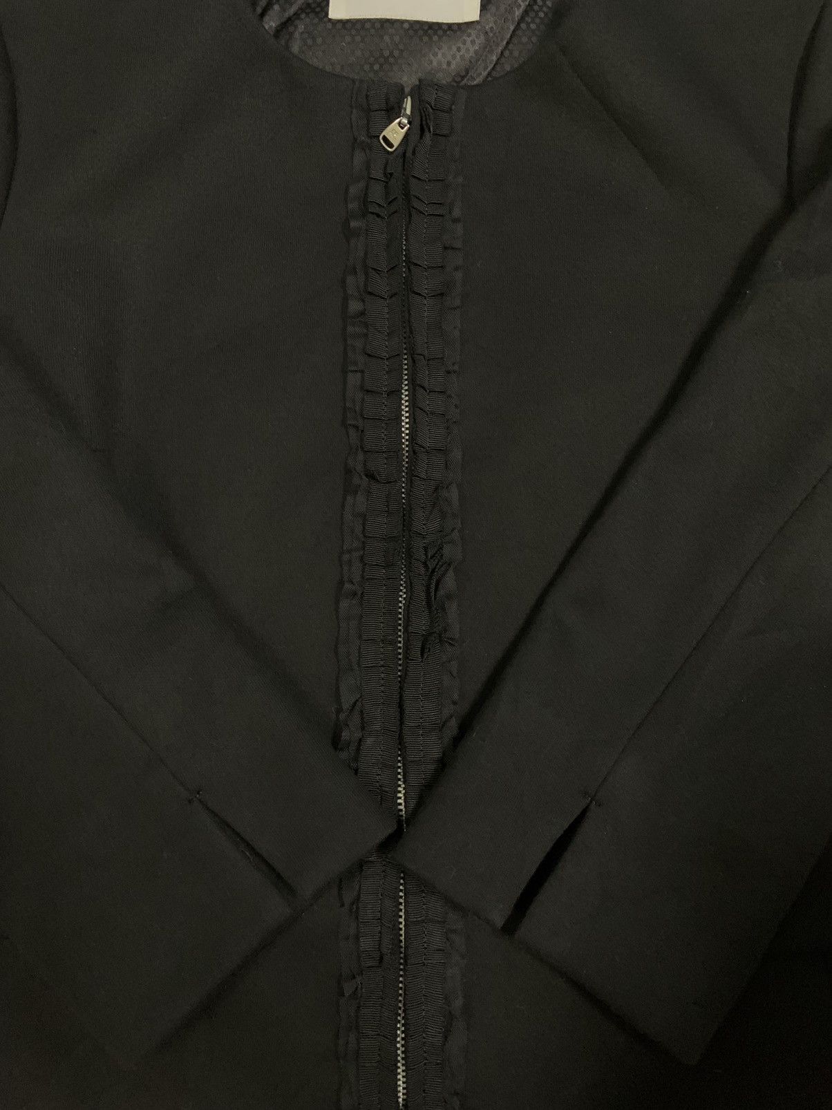 Courreges Courreges Black Cropped Cardigan Style Blazer Jacket Size M / US 6-8 / IT 42-44 - 10 Thumbnail