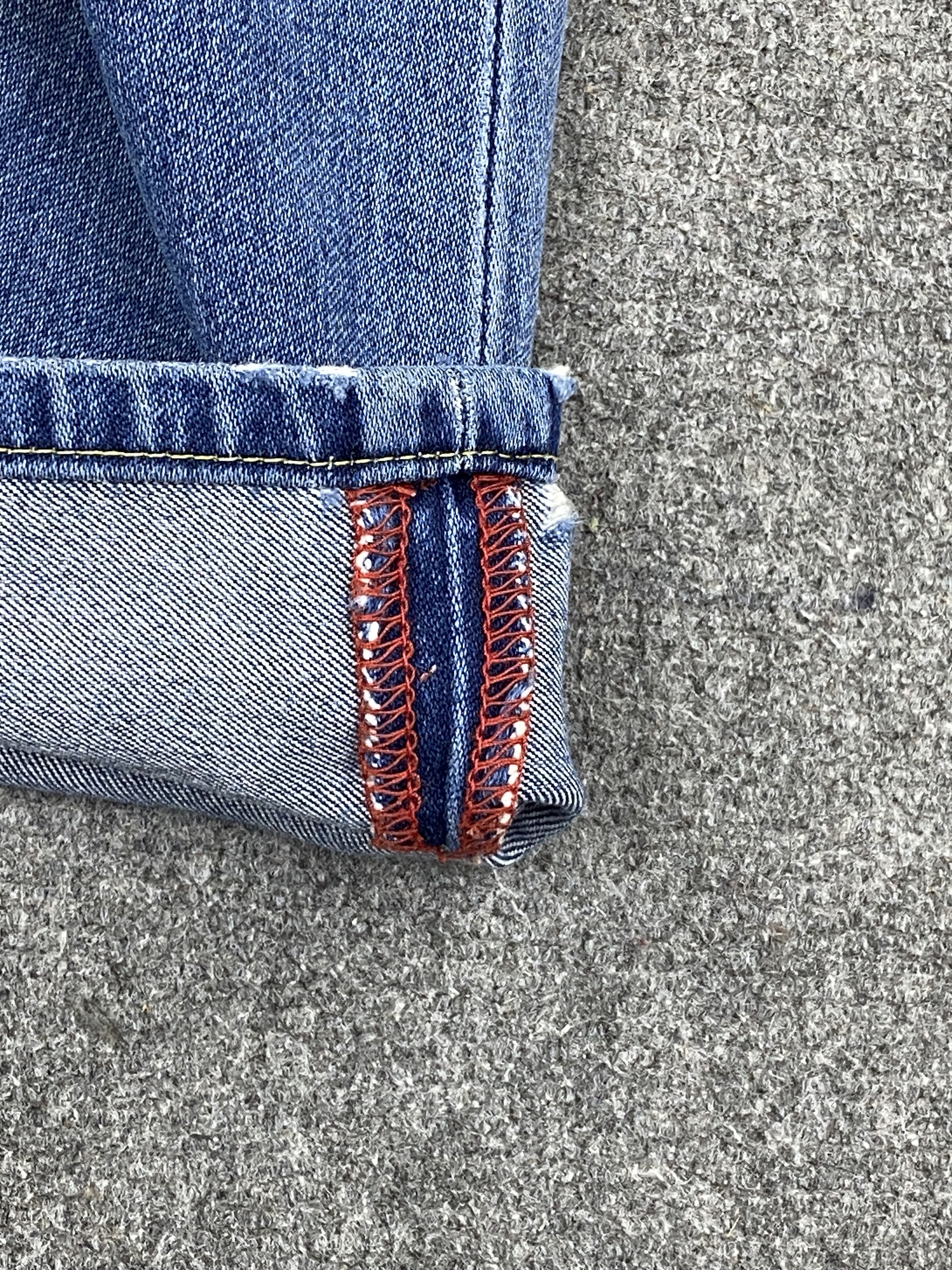 Japanese Brand Vintage Blueway Distressed Faded Blue Jeans DP2746 Size US 28 / EU 44 - 12 Thumbnail