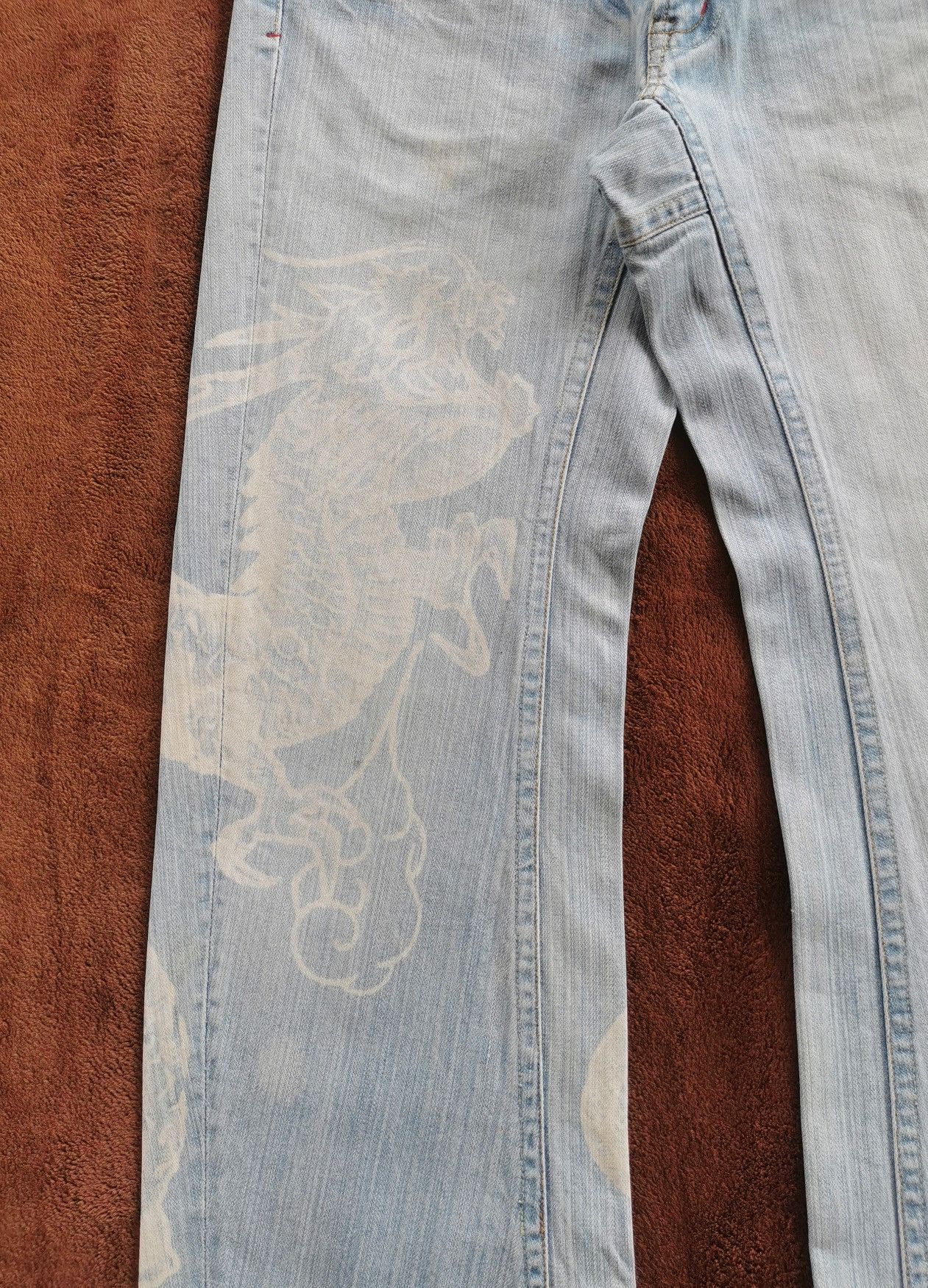 Karakuri Tamashii Dragon Graphic Denim Jeans Karakuri Tamashi Inspire Size US 32 / EU 48 - 3 Thumbnail